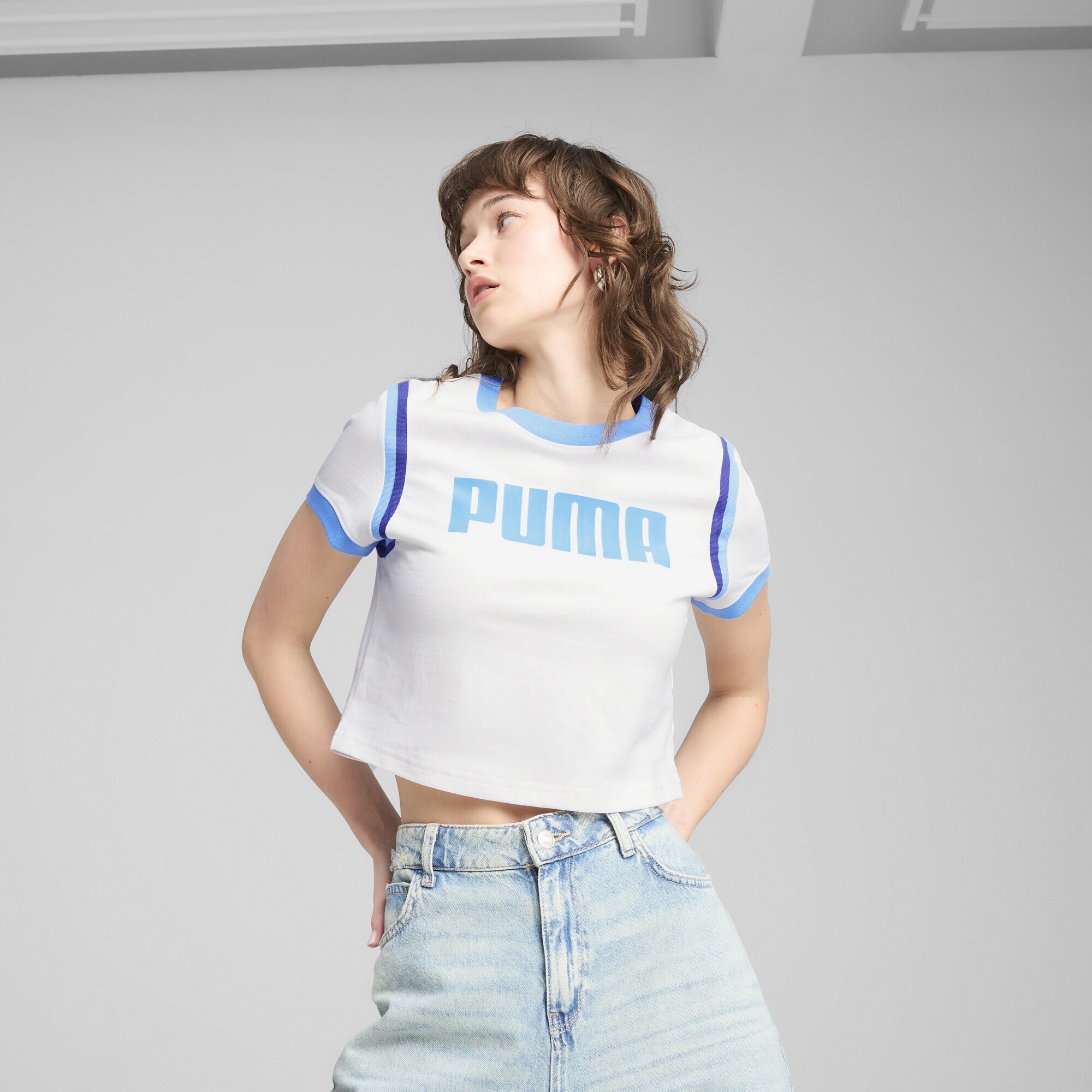 PUMA T-Shirt »FUTURE.PUMA.ARCHIVE Kurzes figurbetontes T-Shirt Damen«
