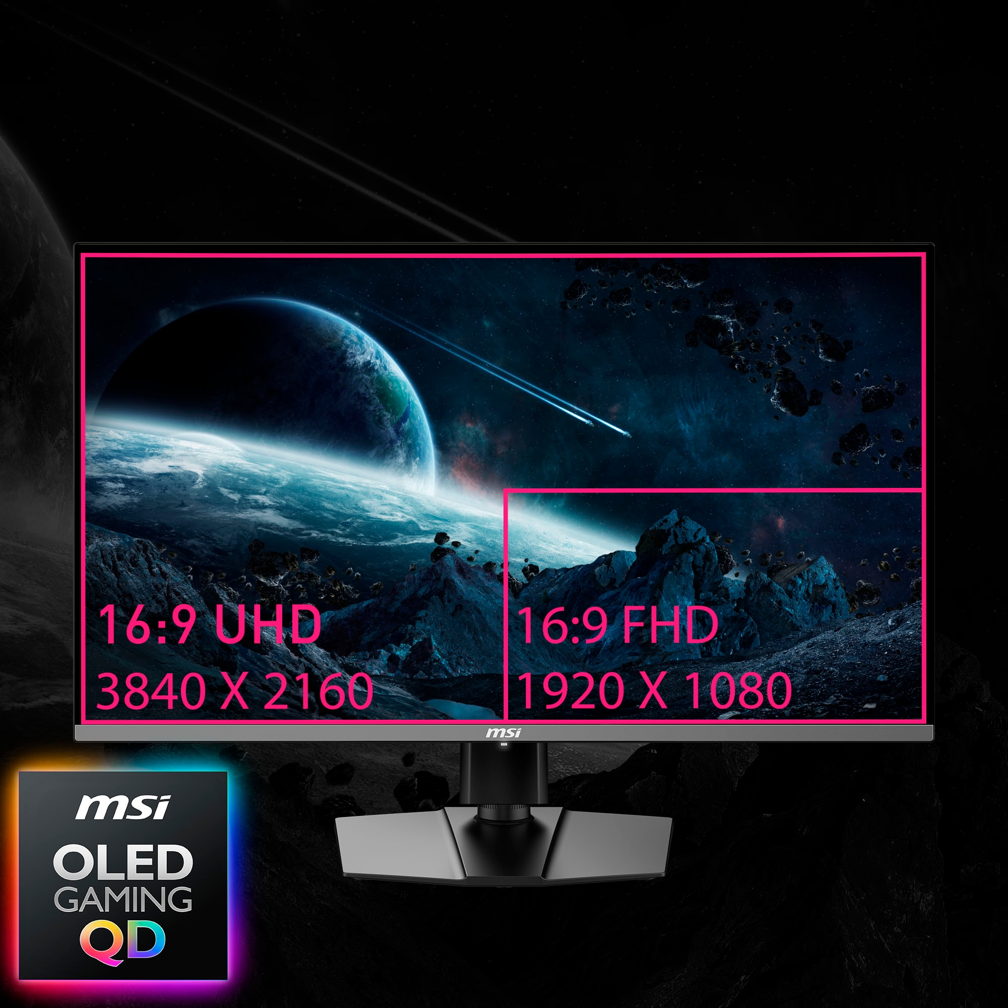 MSI Gaming-Monitor »MPG 322URX QD-OLED«, 80 cm/32 Zoll, 3840 x 2160 px, 4K Ultra HD, 0,03 ms Reaktionszeit, 240 Hz
