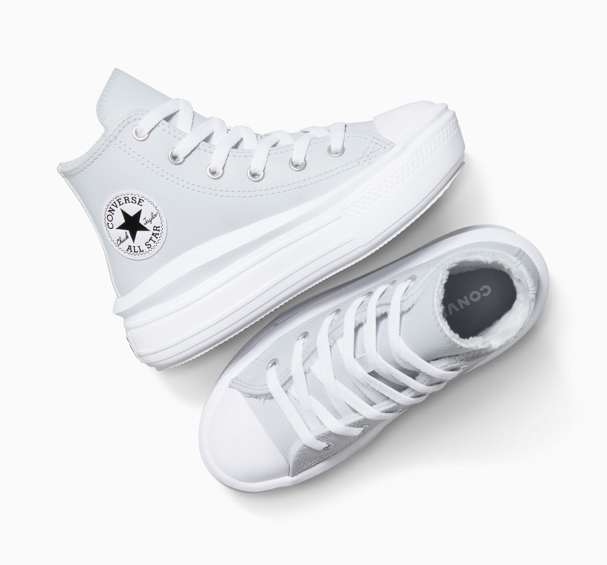 Sneakerboots CONVERSE "CHUCK TAYLOR ALL STAR MOVE", Jungen, Gr. 34, just chill, weiß, just chill, Textil, Schuhe Sneakerboots, Winterschuhe, Schnürboots, Sneaker, gefüttert 3
