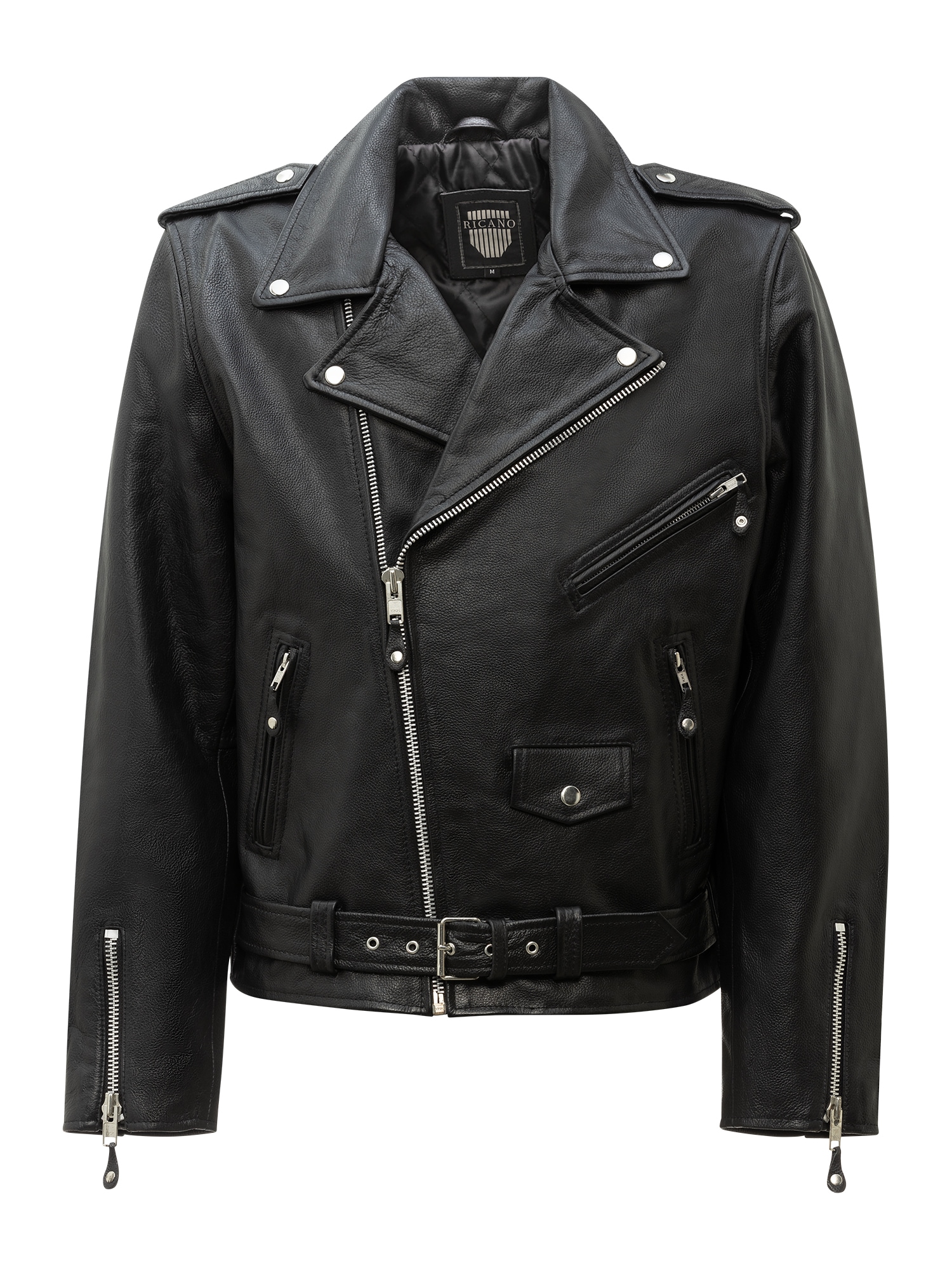 RICANO Bikerjacke "Lederjacke Brando" Handgefertigt aus echtem Leder