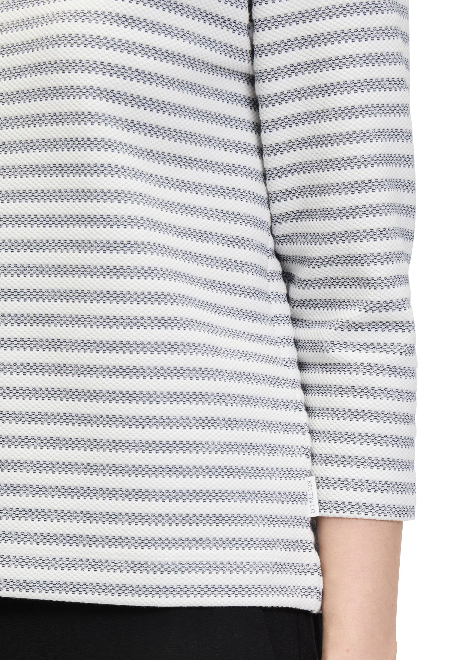 Betty&Co 3/4-Arm-Shirt »Betty & Co Damen Ringelshirt mit U-Boot-Ausschnitt«, (1 tlg.), Material