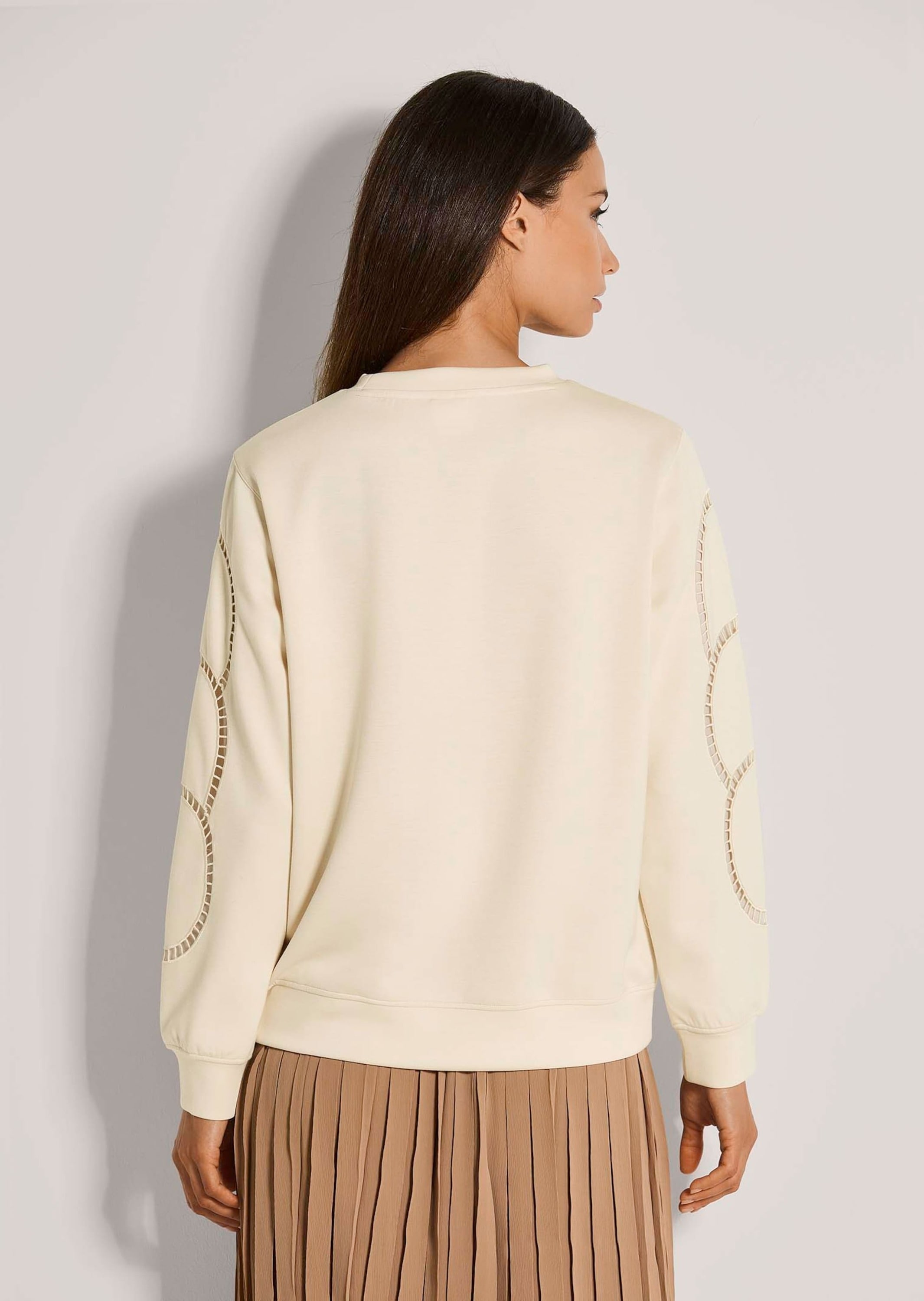 MADELEINE Langarmshirt »Sweatshirt Langarm-Oberteil mit Mesh-Details«
