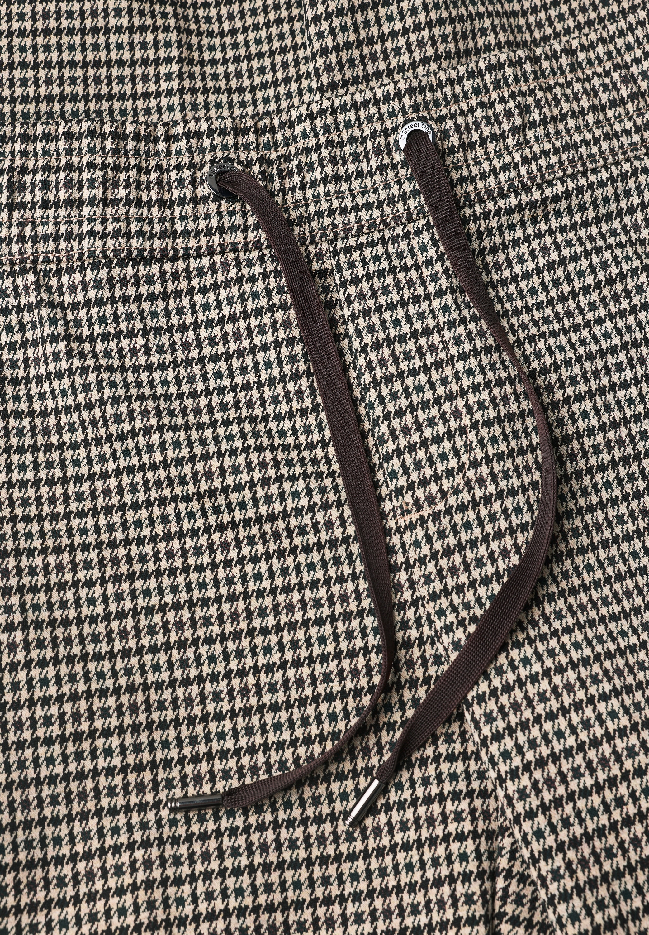 STREET ONE Stoffhose »Style Emee«  Wide Leg Hose mit Gallonstreifen und Dessin