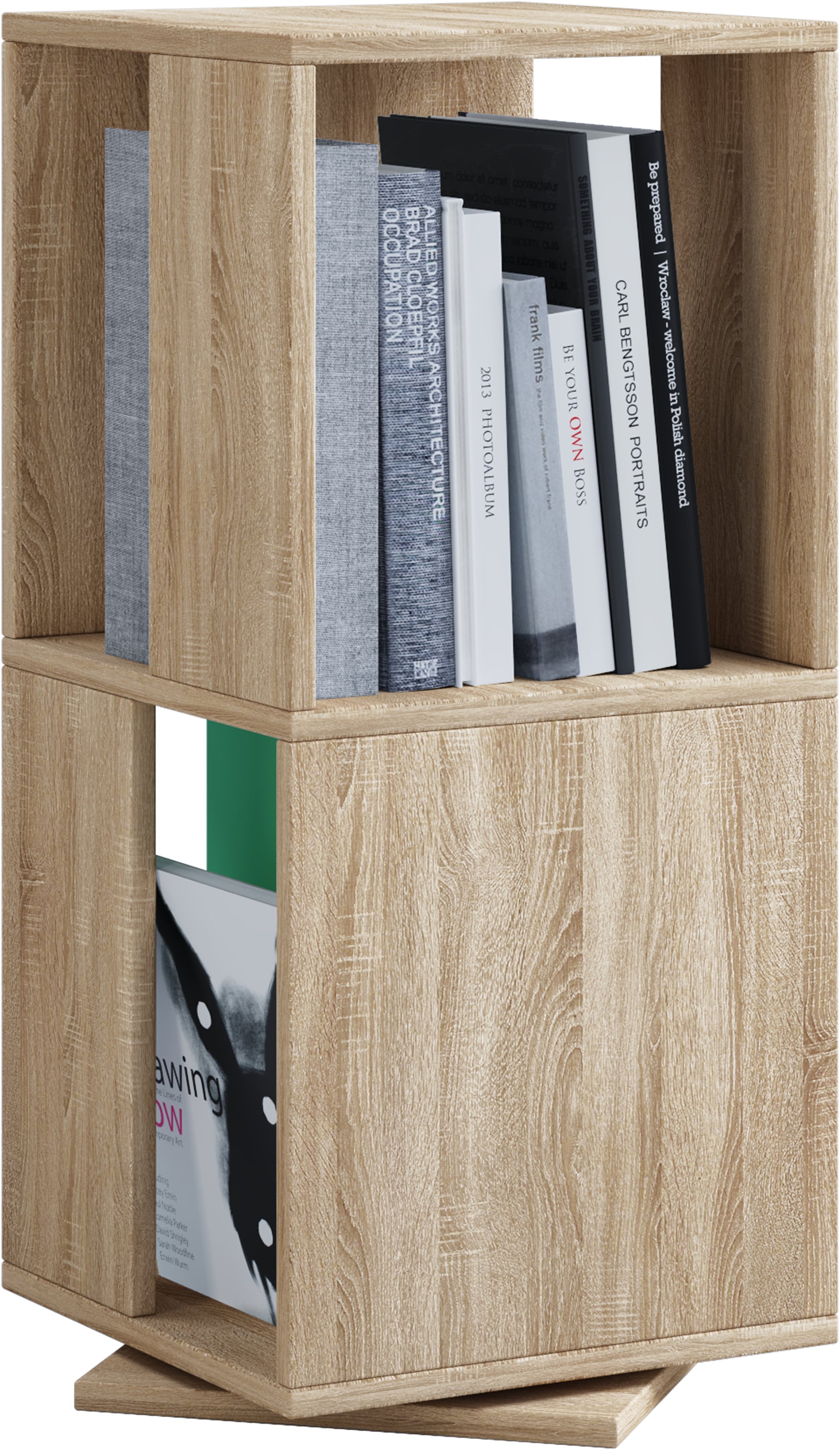 VCM Bücherregal »Holz Regal Büroregal Aktenregal drehbar Stifta L«