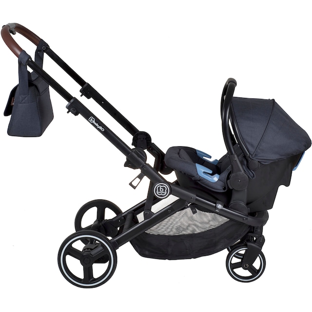 »Twinner, (bis 2 13 Kinderwagen online BAUR BabyGo Adapter, für | Klasse Twinner inkl. kg), grau«, 0+ kaufen Babyschale