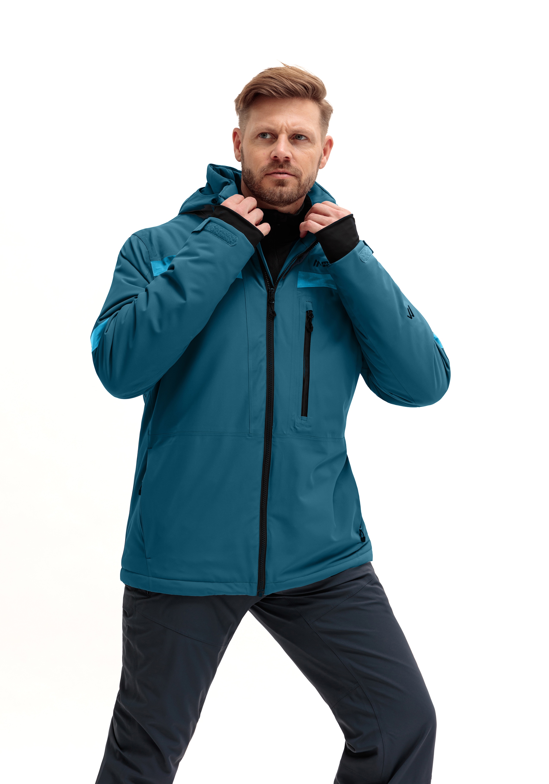 Maier Sports Skijacke »Lanciano M« Herren Winterjacke wattiert u. wasserdicht