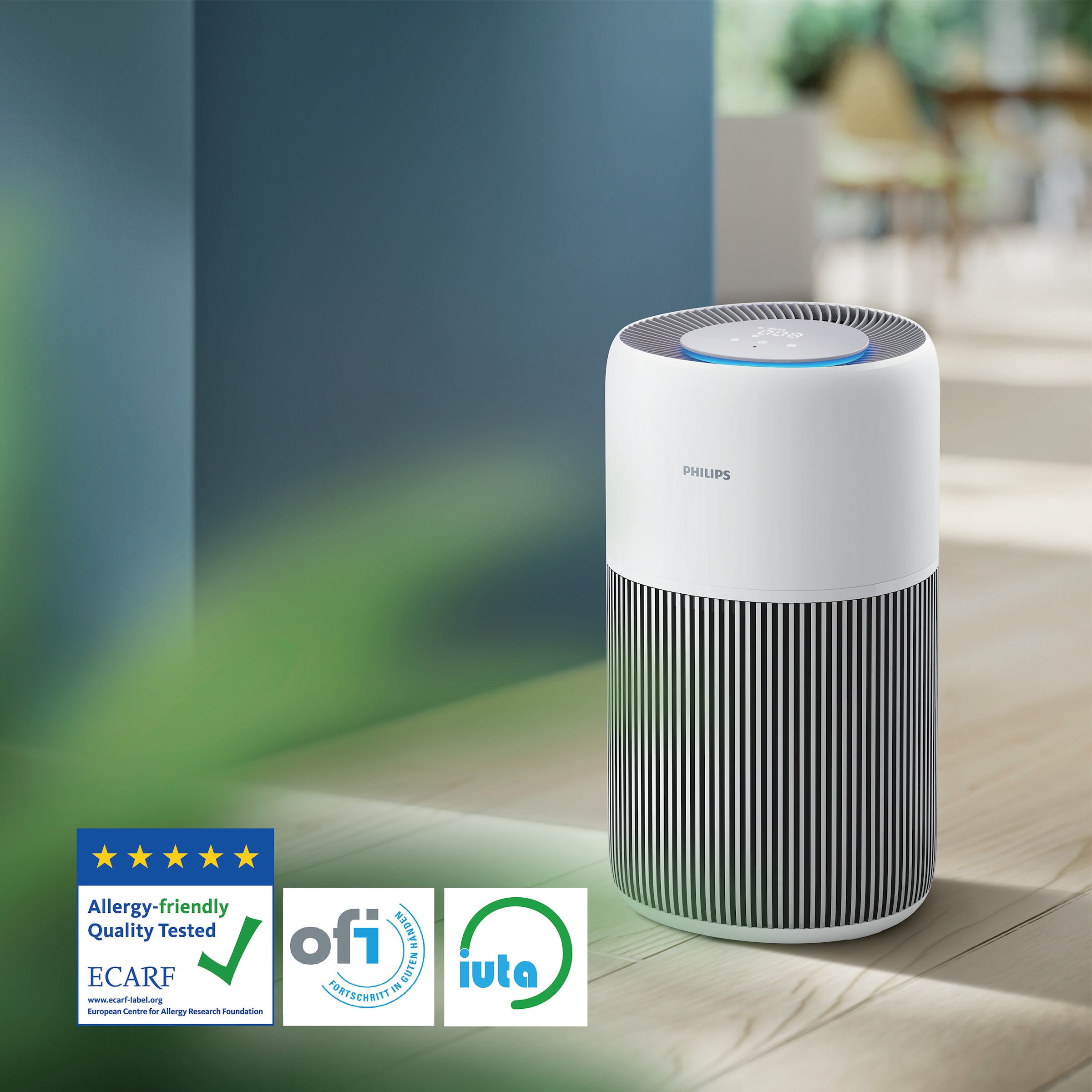 Philips Luftreiniger »AC2220/10 PureProctect Quiet 2200 Series, Luftreinigungsrate 420 m³/h«, für 109 m² Räume, 3-Schichten-HEPA-Filtersystem, mit App Verbindung, leise
