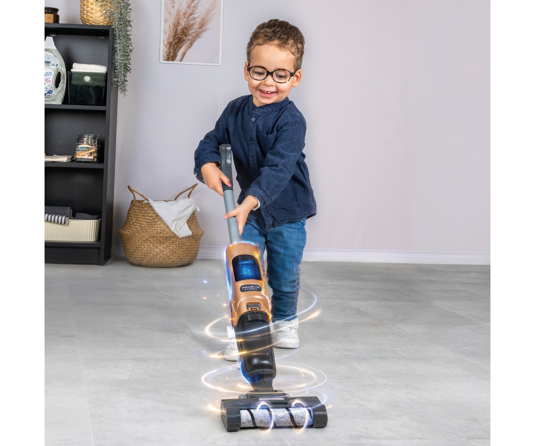 Smoby Kinder-Staubsauger »Rowenta X-Clean4 Wisch-Staubsauger« mit Sound