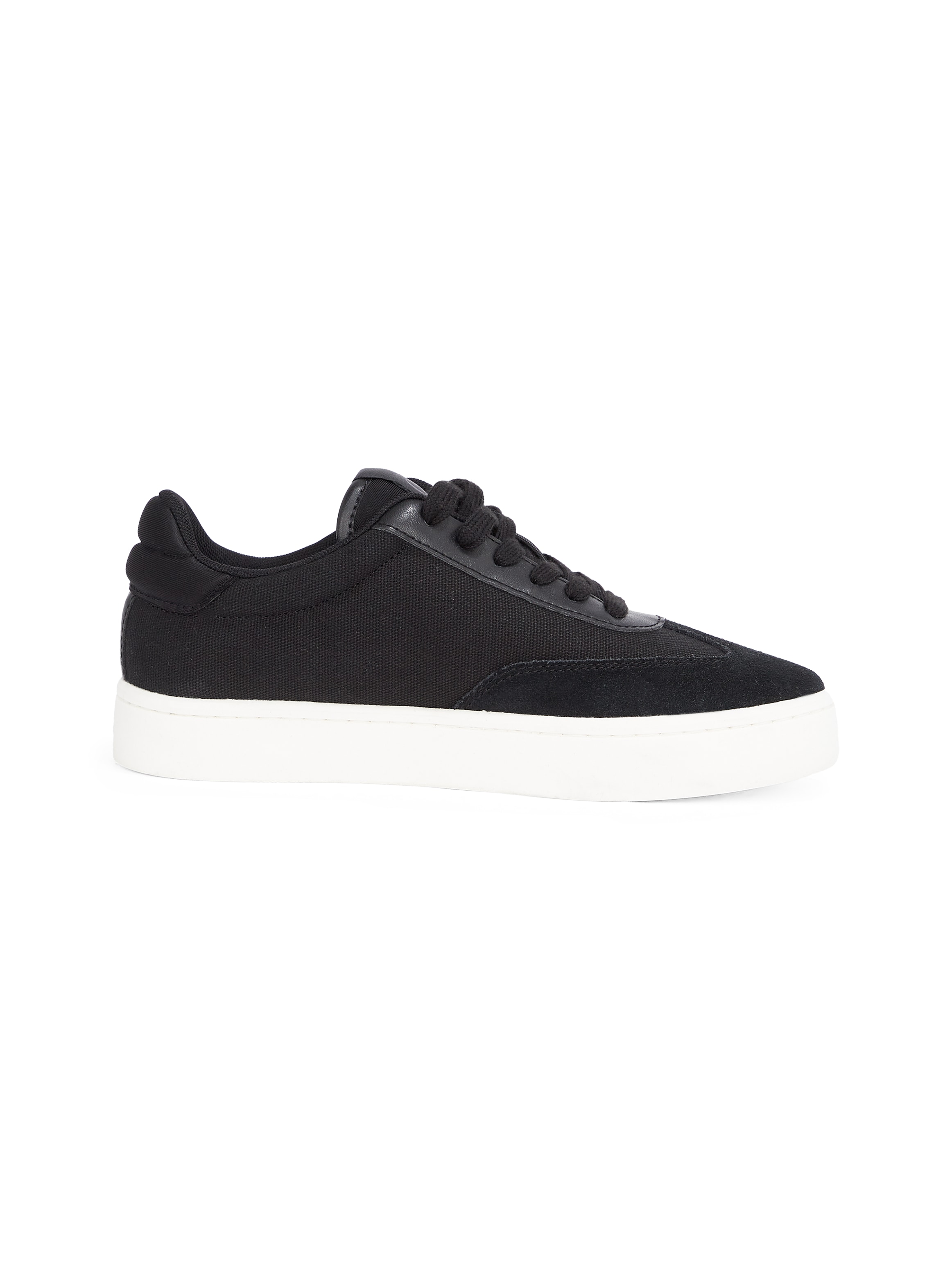 Calvin Klein Jeans Sneaker »CLASSIC CUPSOLE LOW MIX MG WN«, Schnürschuh, Freizeitschuh, Halbschuh mit Logoschriftzug seitlich