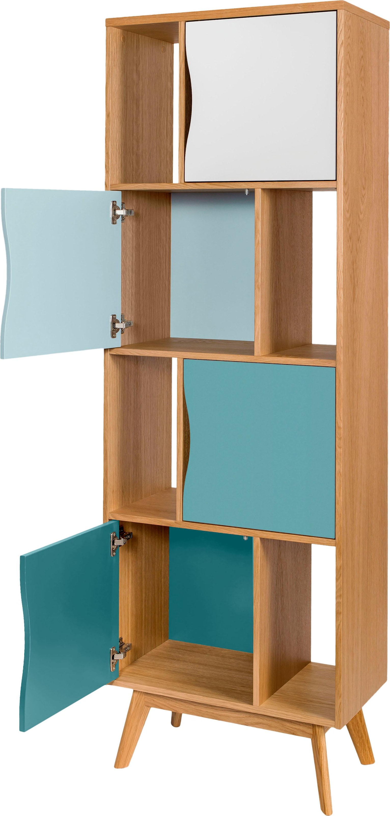 Woodman Bücherregal »Avon«, Höhe 191 cm, Holzfurnier aus Eiche, schlichtes  skandinavisches Design bestellen | BAUR