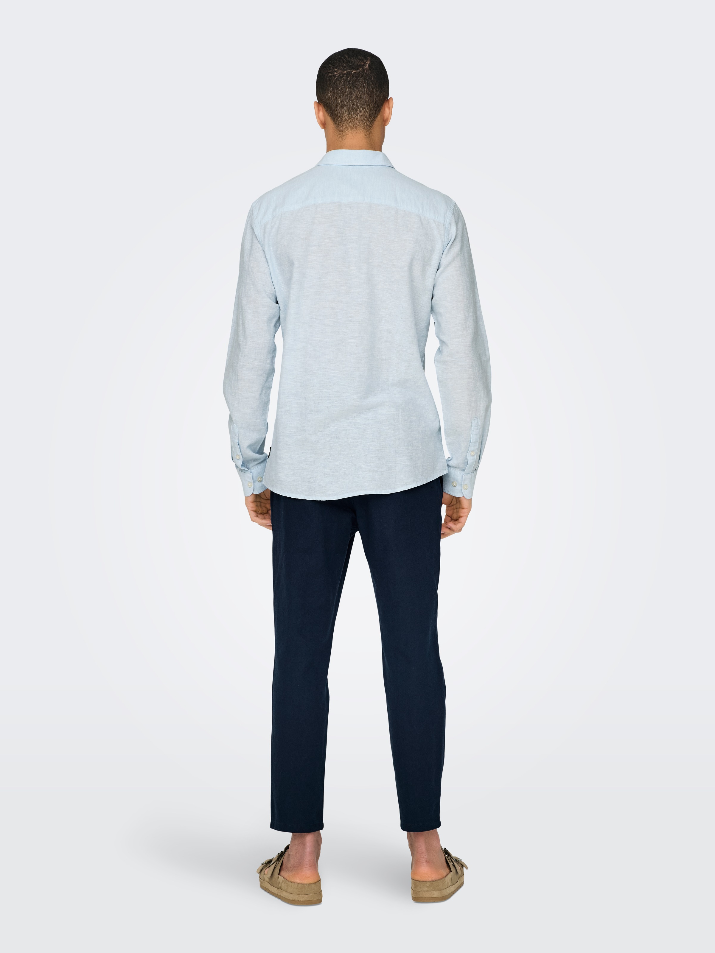 ONLY & SONS Langarmhemd »ONSCAIDEN LS SOLID LINEN SHIRT NOOS«