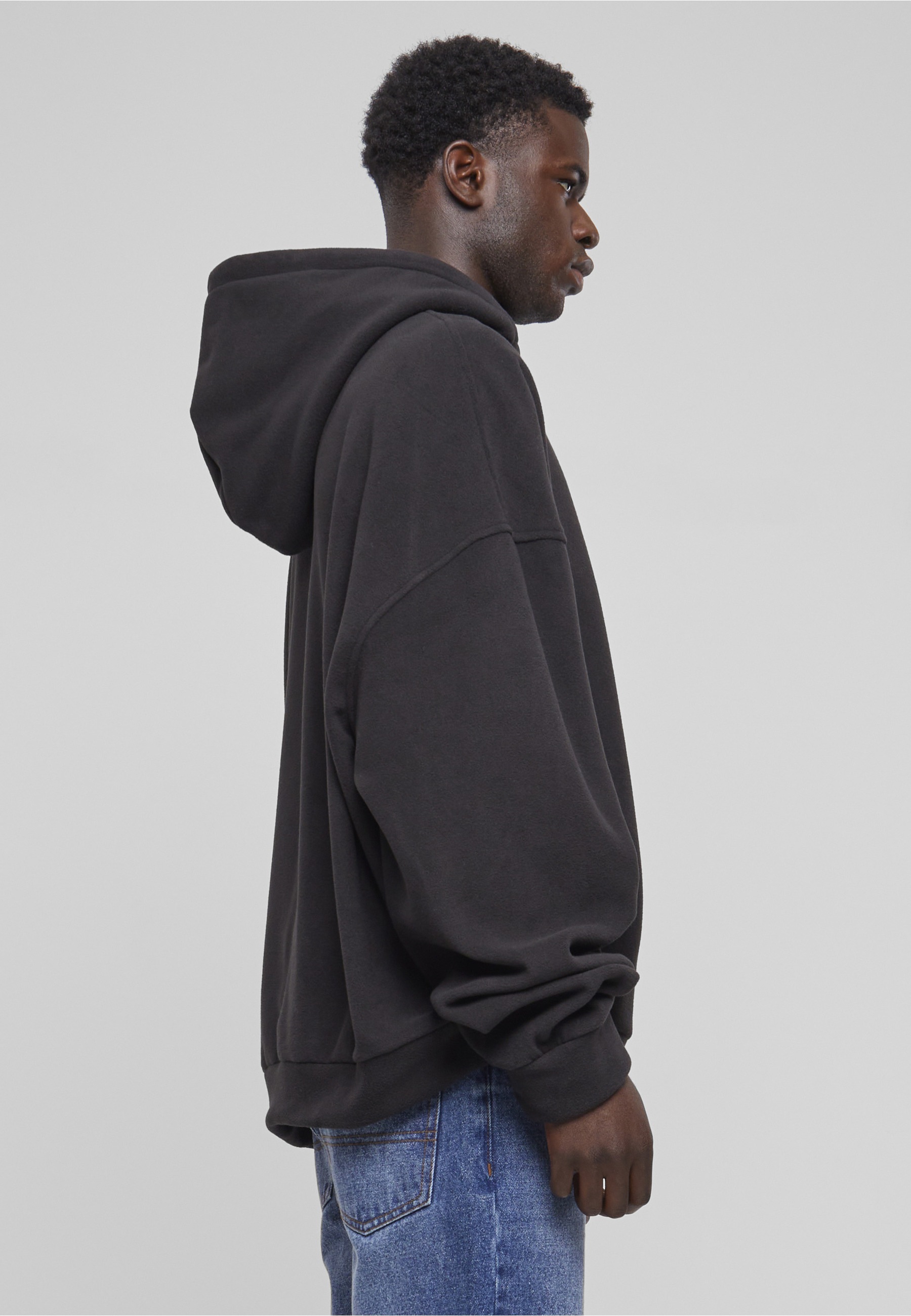URBAN CLASSICS Troyer »Urban Classics Herren Oversized Polar Fleece Half Zip Hoody« 1 Stk.