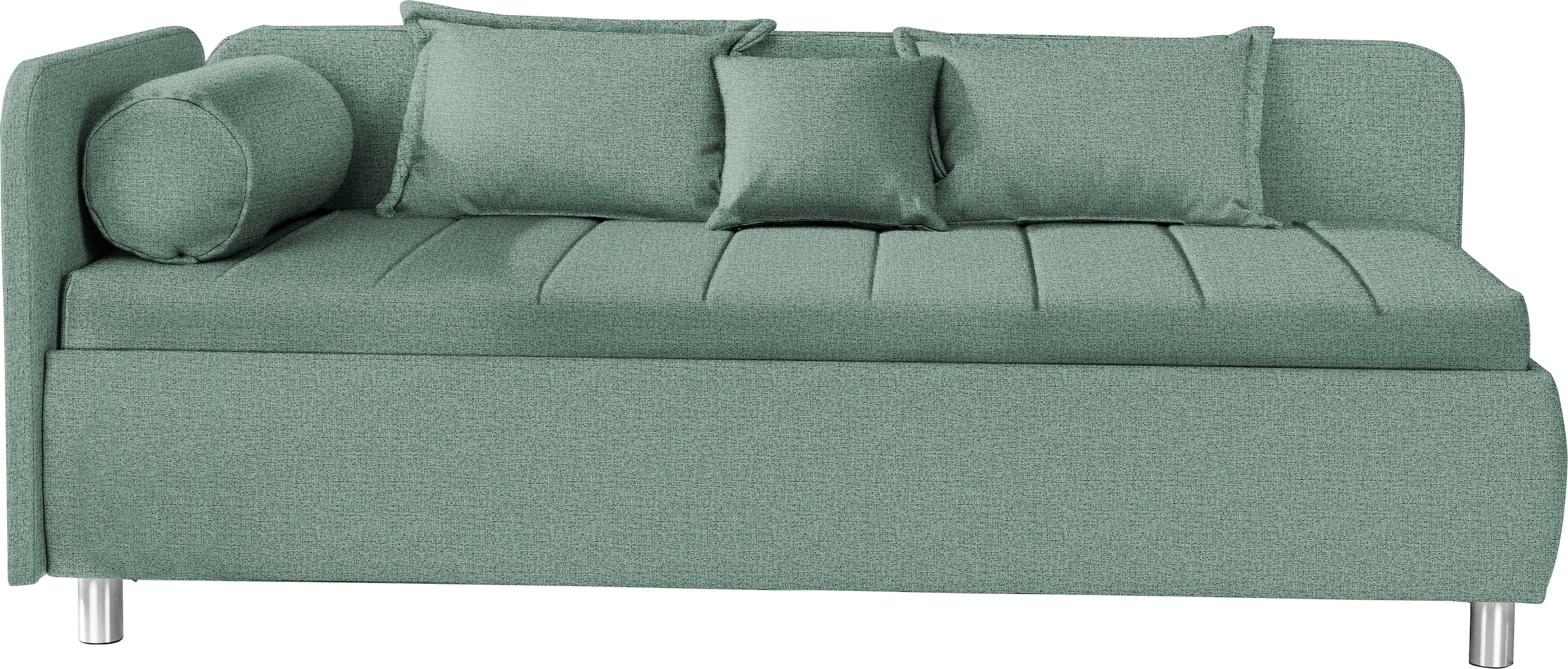 Schlafsofa »Kiana«, mit Bettkasten und Zierkissen, Liegefläche 90/200 cm oder 100/200 cm