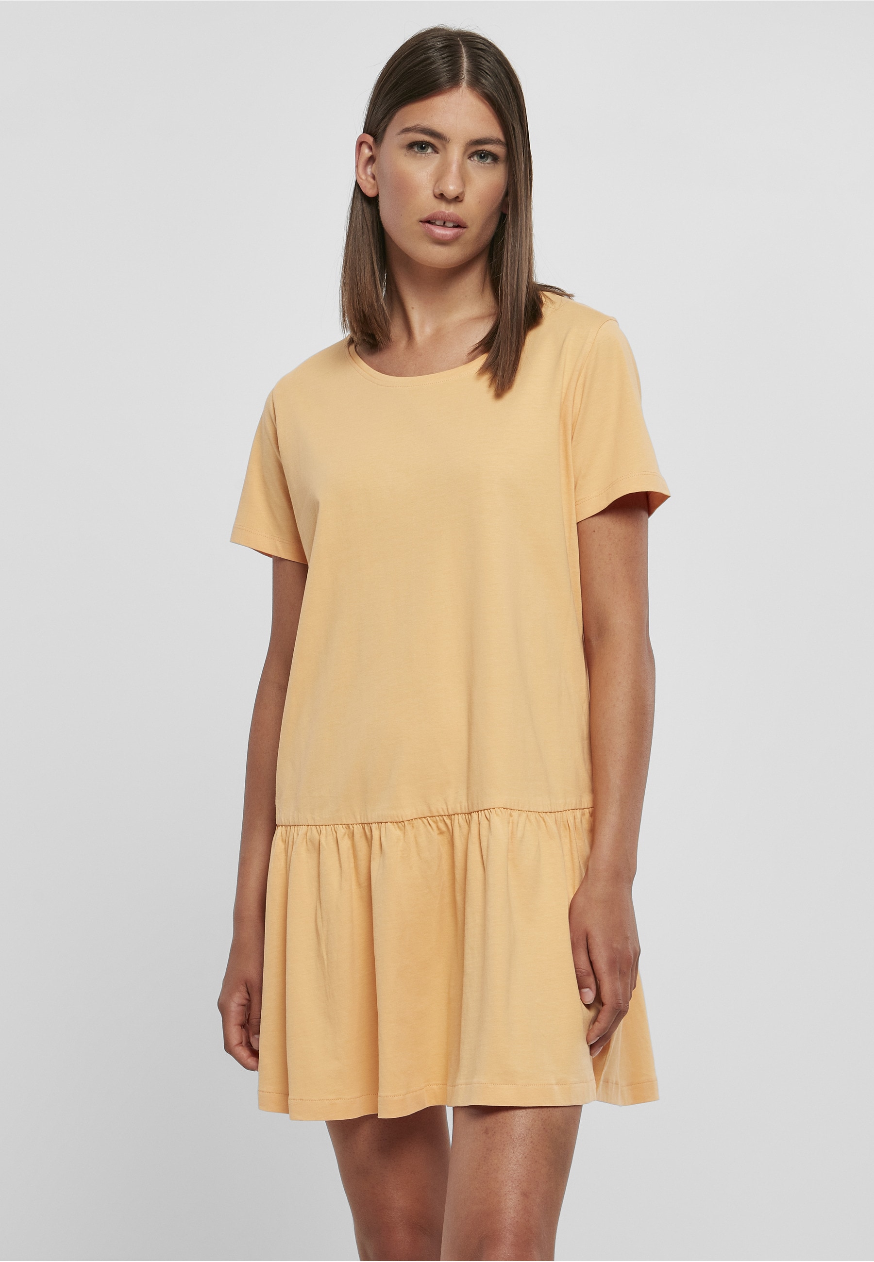 URBAN CLASSICS Shirtkleid »Urban Classics Damen Ladies Valance Tee Dress« 1 Stk. tlg.