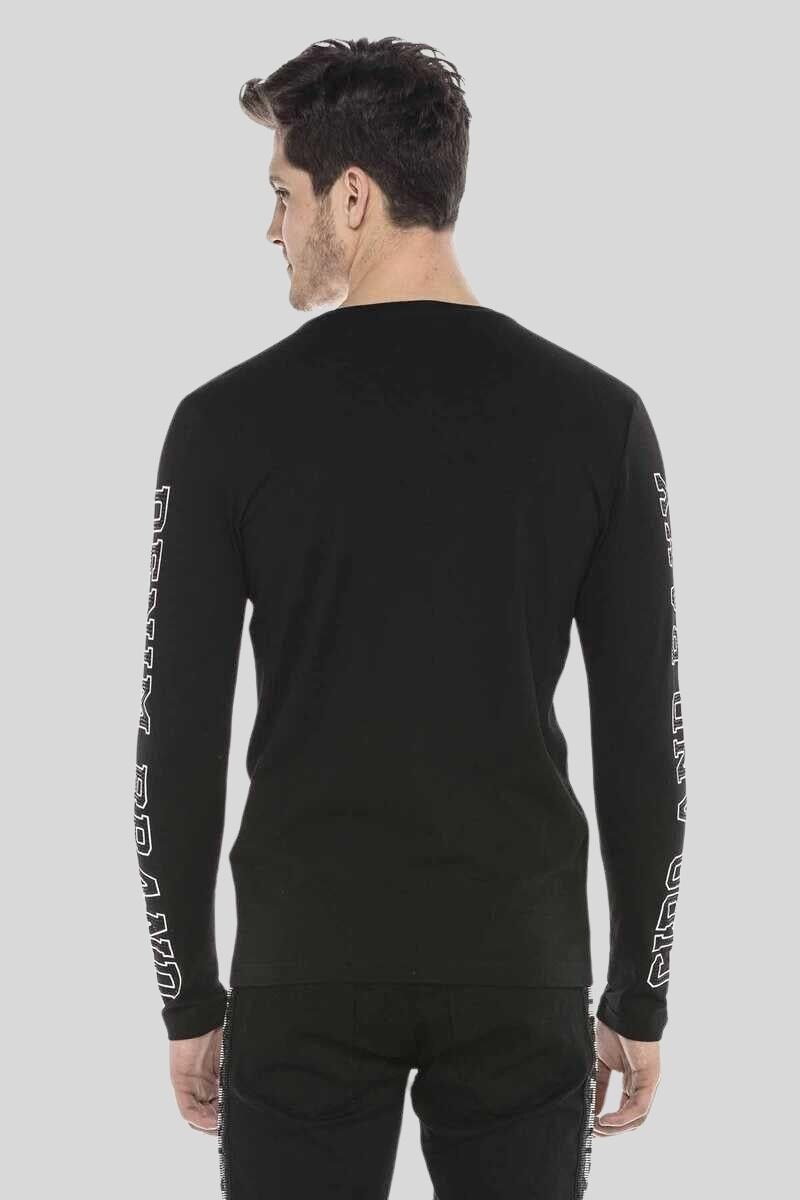 Cipo & Baxx T-Shirt »95% Baumwolle, 5% Elasthan«, mit coolen Ziersteinen