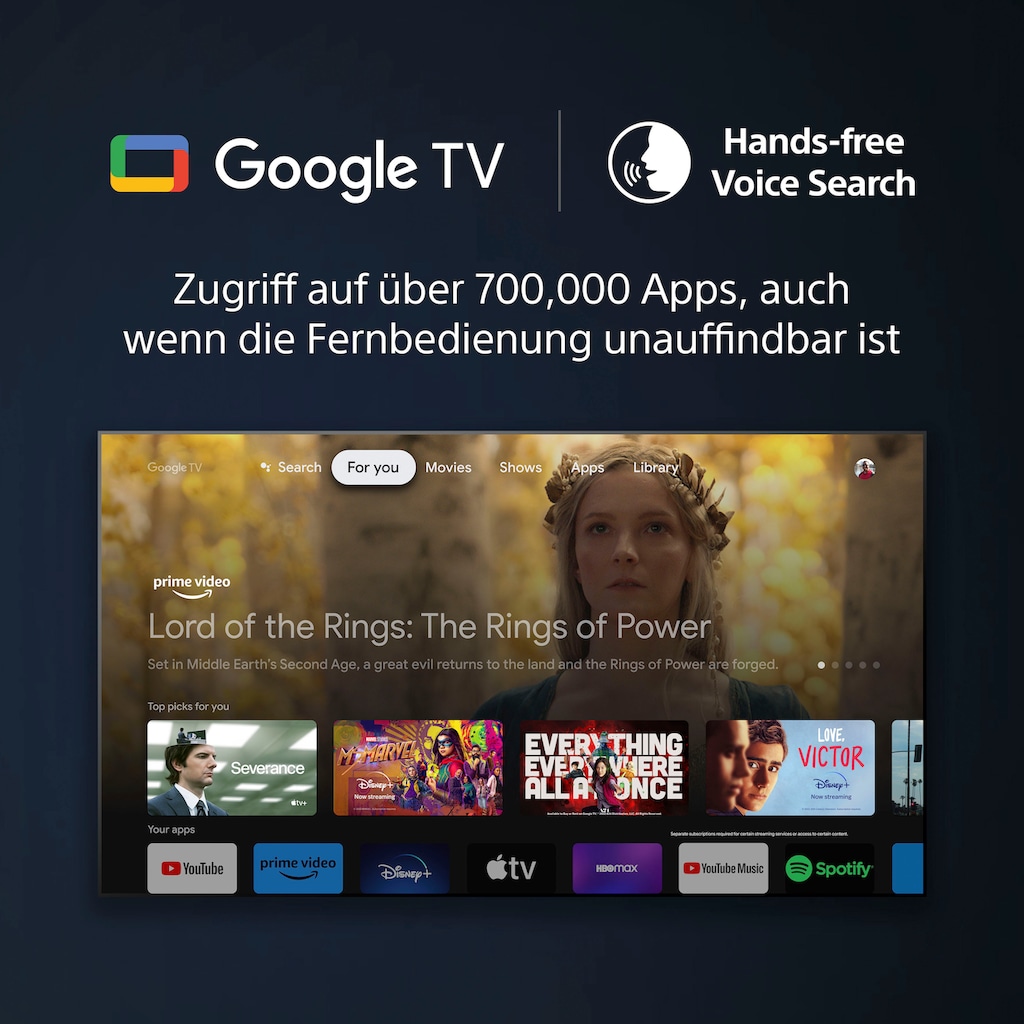 Sony OLED-Fernseher »XR-77A80L«, 195 cm/77 Zoll, 4K Ultra HD, Google TV-Smart-TV-Android TV