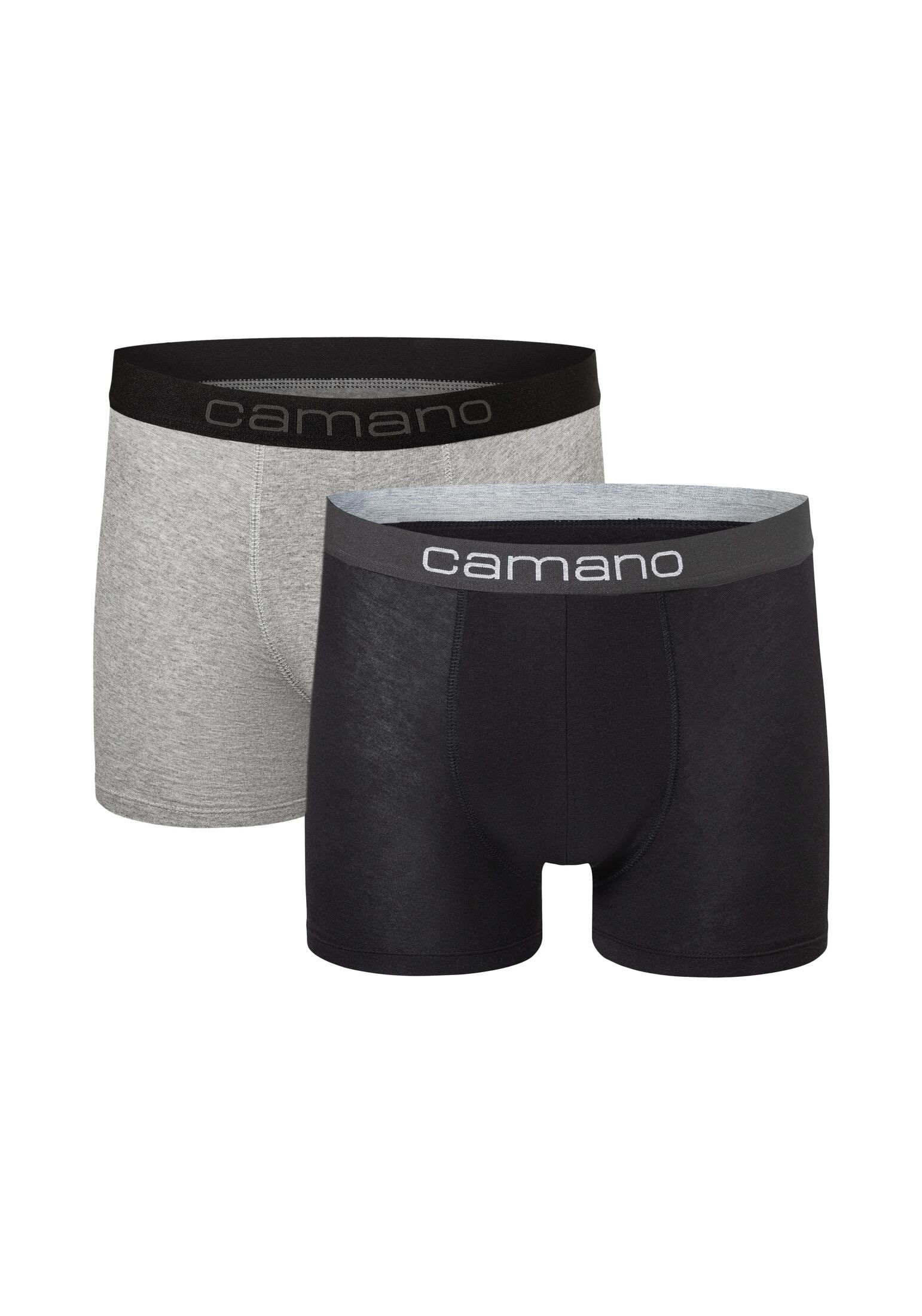 Camano Boxershorts "Boxershorts Unterhosen Herren elastischer Gummibund ohne"