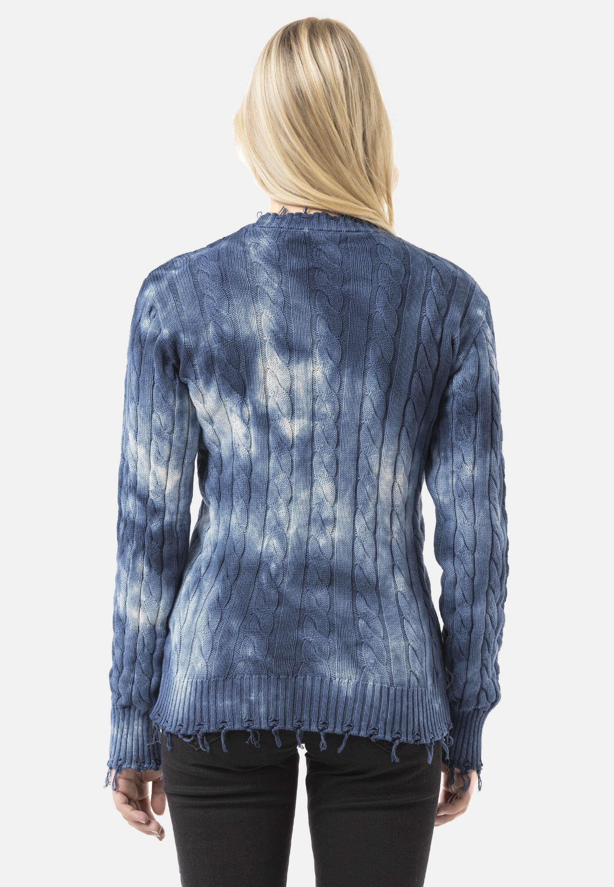 Cipo & Baxx Strickpullover »WP268« 1 Tie-Dye Optik
