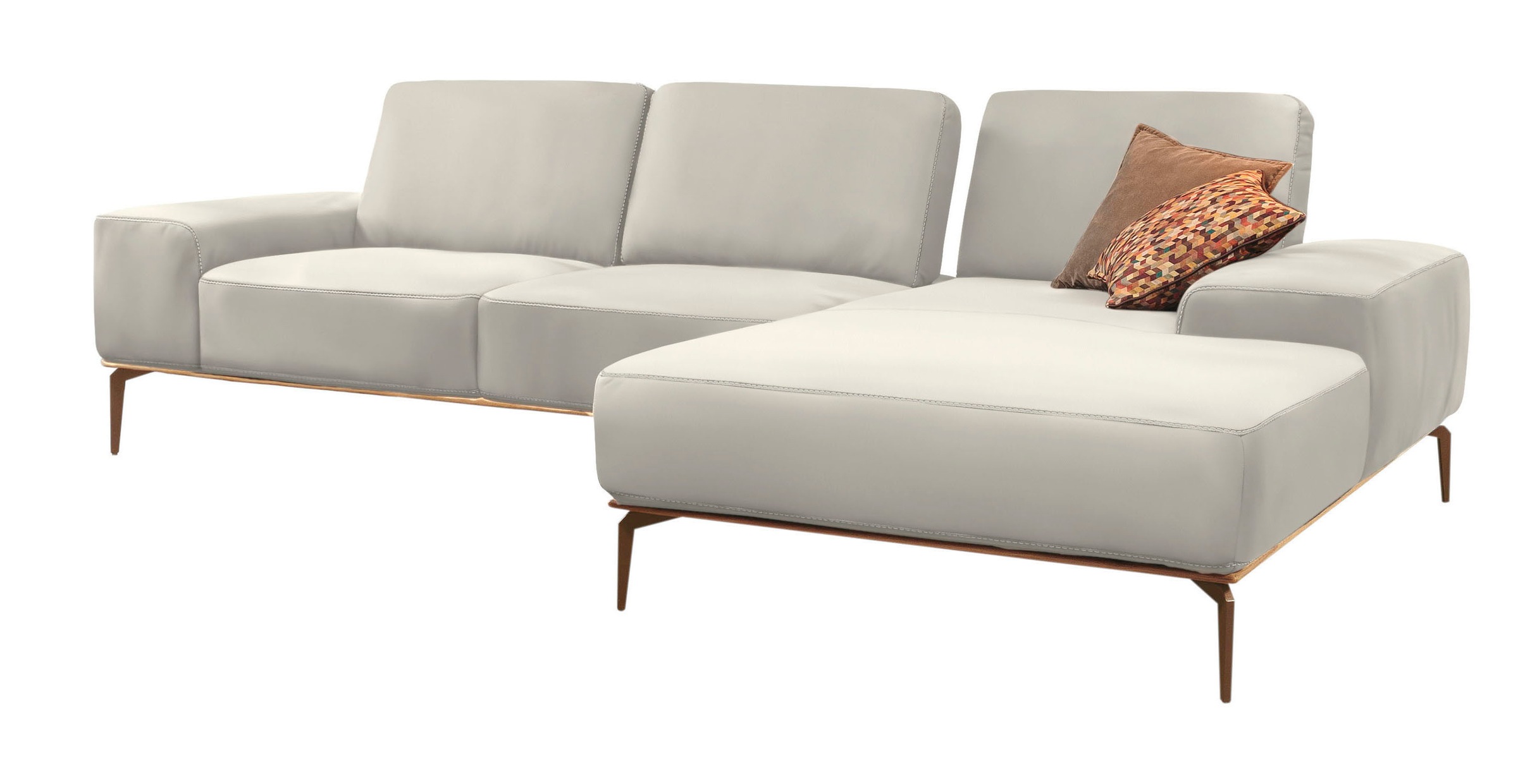 W.SCHILLIG Ecksofa "run, Designsofa mit tollem Sitzkomfort, bequem, L-Form" günstig online kaufen
