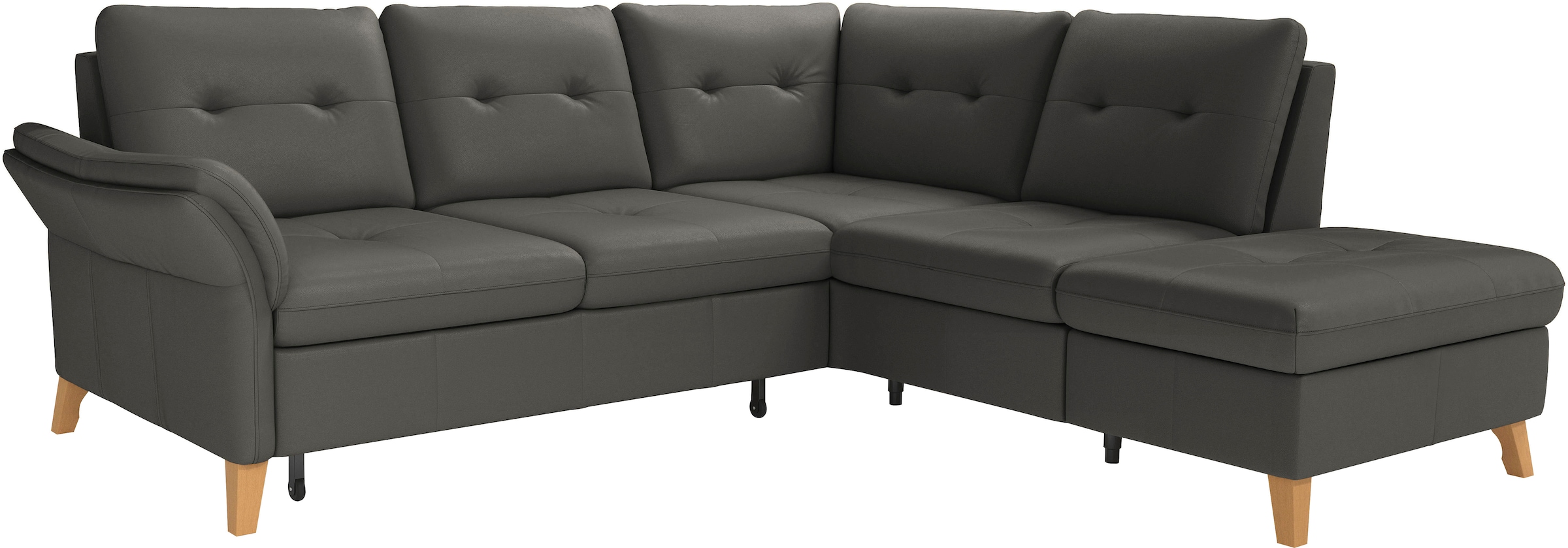 sit&more Ecksofa »Göteborg«, inkl. Sitztiefenverstellung, wahlweise mit Bettfunktion & Bettkasten