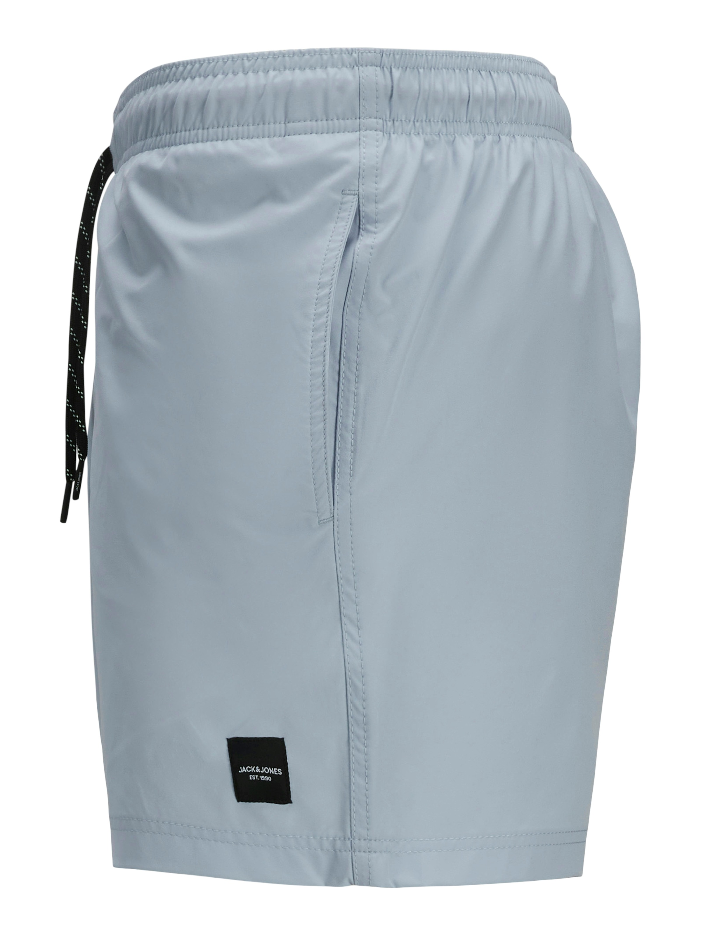 Jack & Jones Badeshorts »JPSTMAUI Badeshort mit elastischem Bund und normalem Schnitt«, unifarben, modisch, slim fit, Polyester
