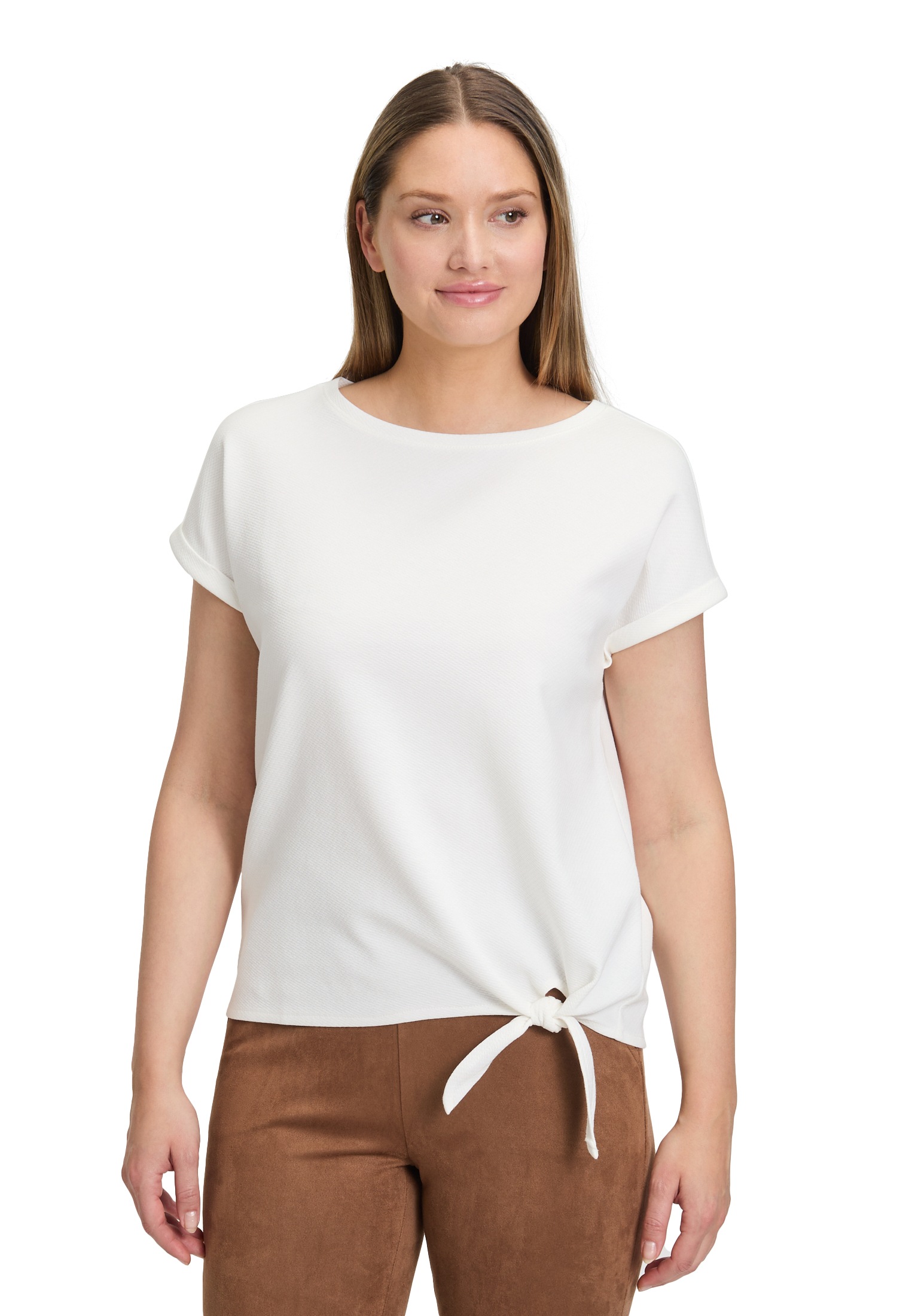 Betty Barclay Kurzarmshirt "Damen Halbarm-Shirt mit Schleifenknoten" 1 Stk. günstig online kaufen