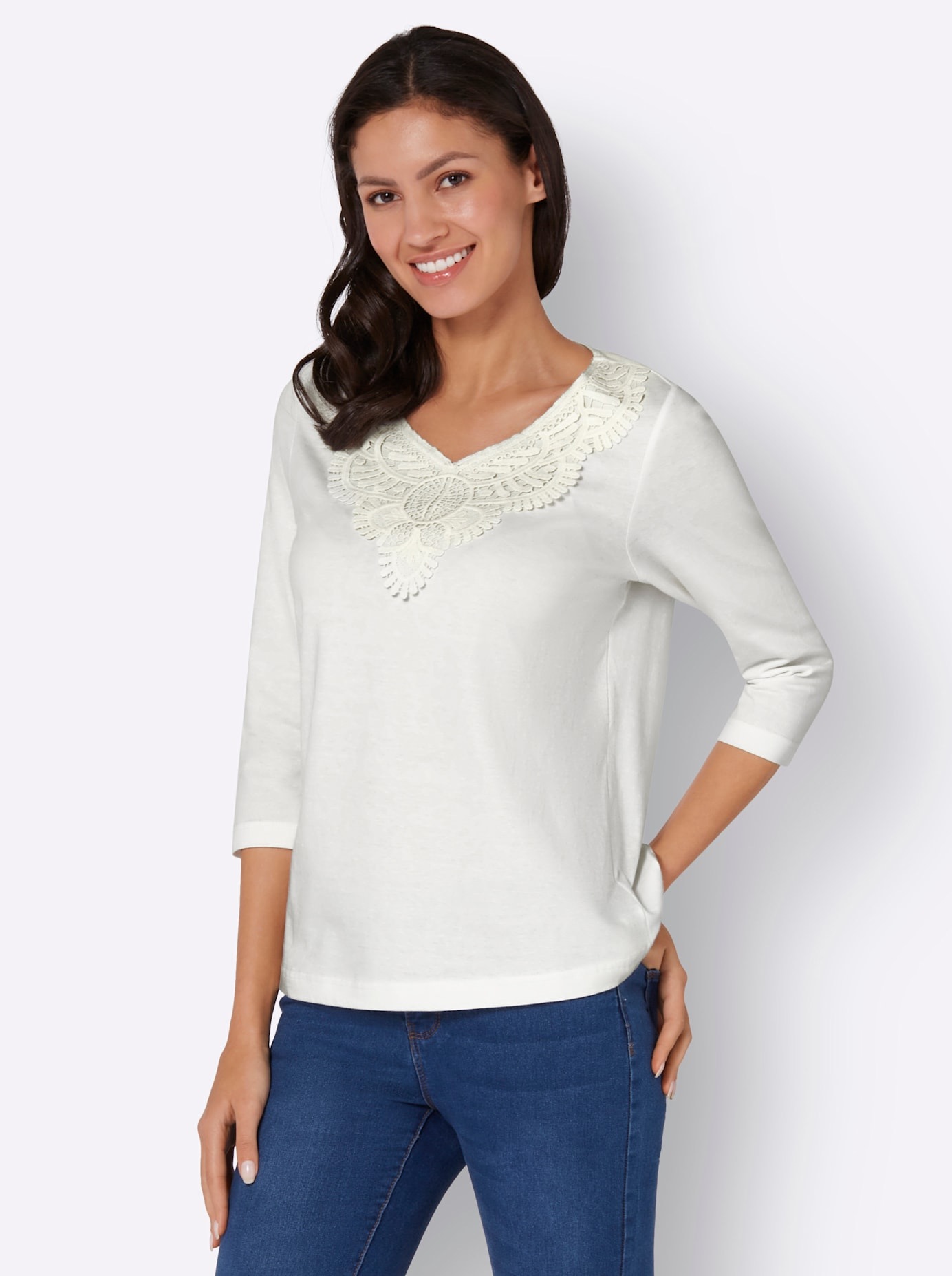 Classic Basics 3/4-Arm-Shirt "3/4-Arm-Shirt" 1 Stk. tlg. günstig online kaufen