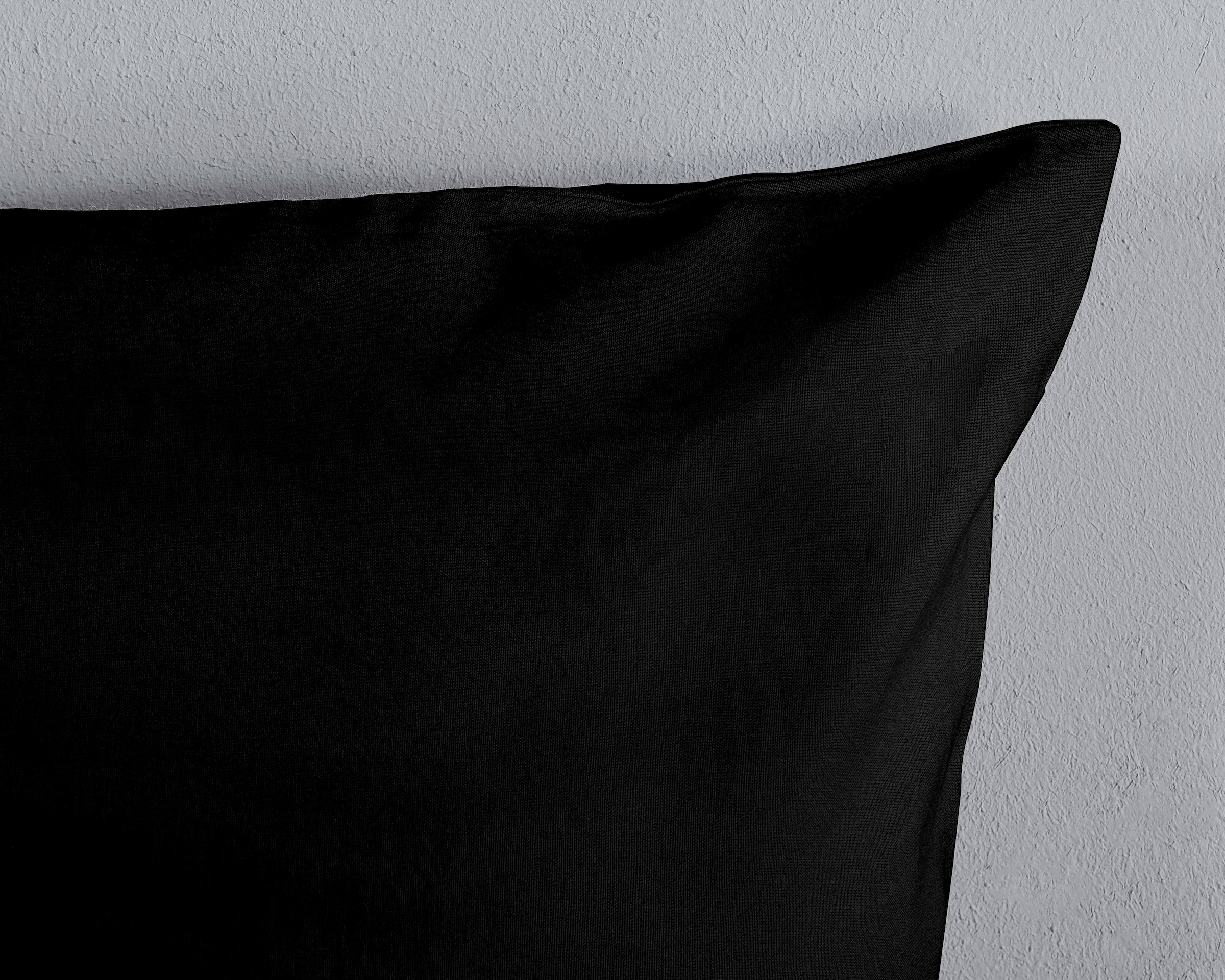 PURE luxury collection Bettwäsche »Pure Uni«, Mikrofaser, 135x200, 2 Teilig, Pflegeleicht, Uni, Reißverschluss