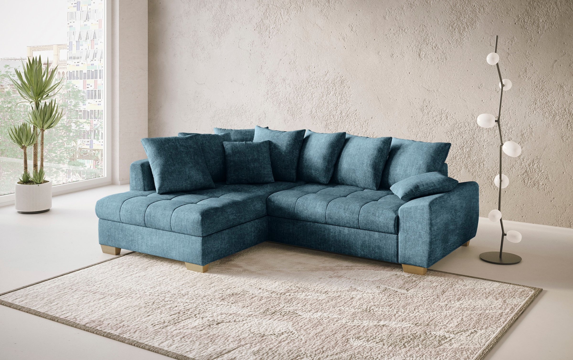 Mr. Couch Ecksofa "Nikita II, L-Form", Wahlweise mit Bettfunktion, Bettkast günstig online kaufen