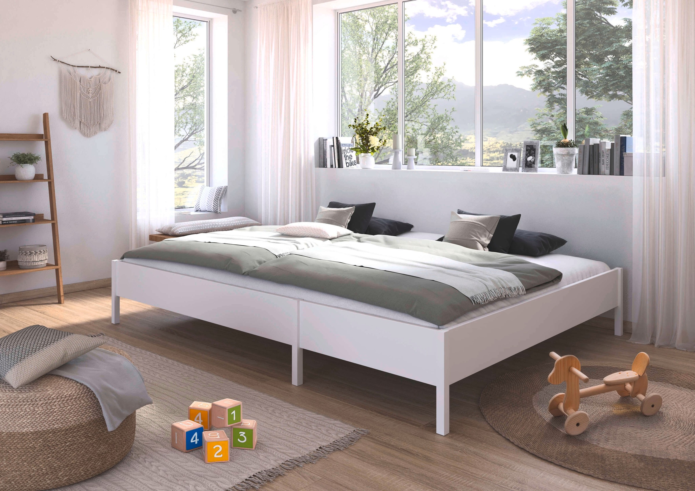 rauch Bett "Familienbett XXL Familiengröße Ehebett Doppelbett umbaubar", (f günstig online kaufen