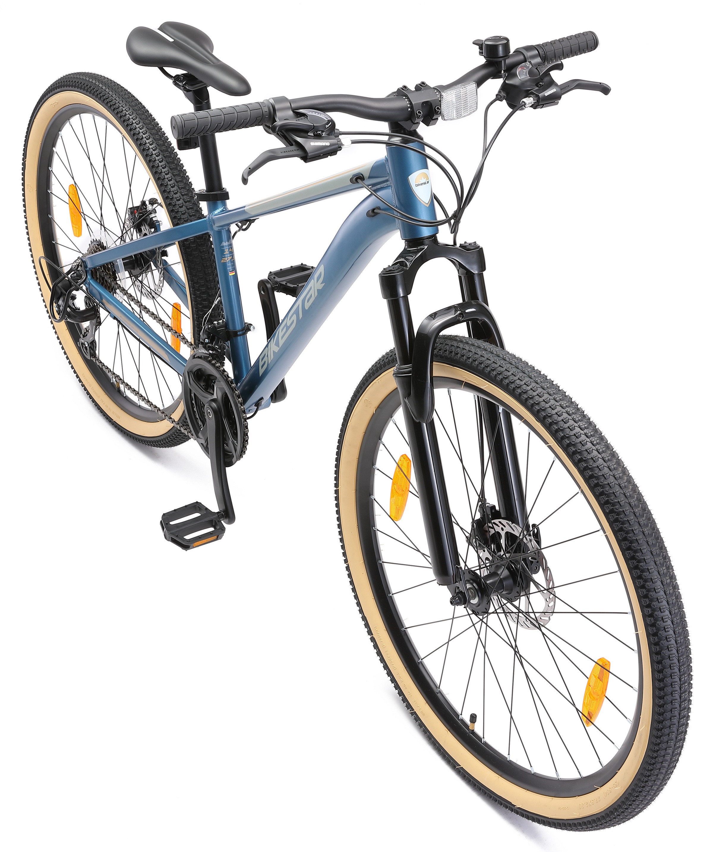 Bikestar Mountainbike 21 Gang Shimano RD-TY300 Schaltwerk Kettenschaltung für Damen und Herren, Kettenschaltung