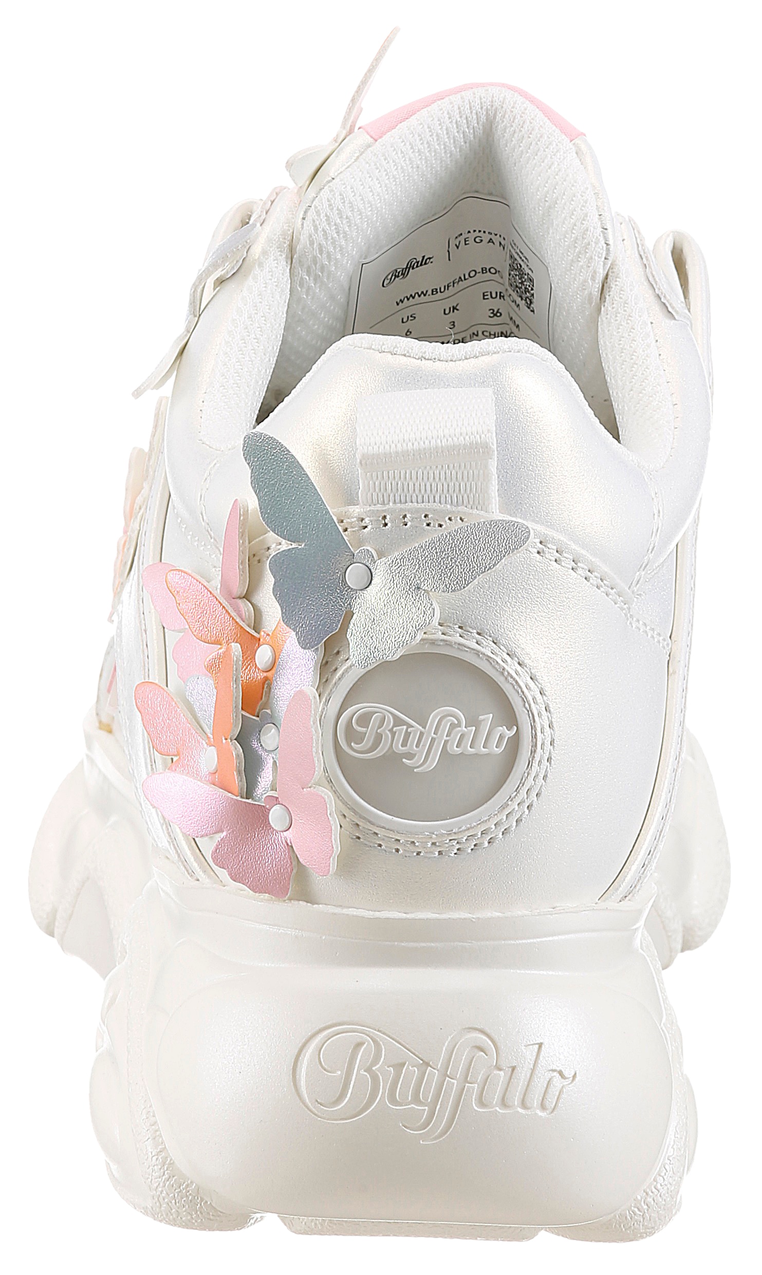 Buffalo Plateausneaker  Freizeitschuh, Schnürer, Ugly Sneaker mit Bestickungen