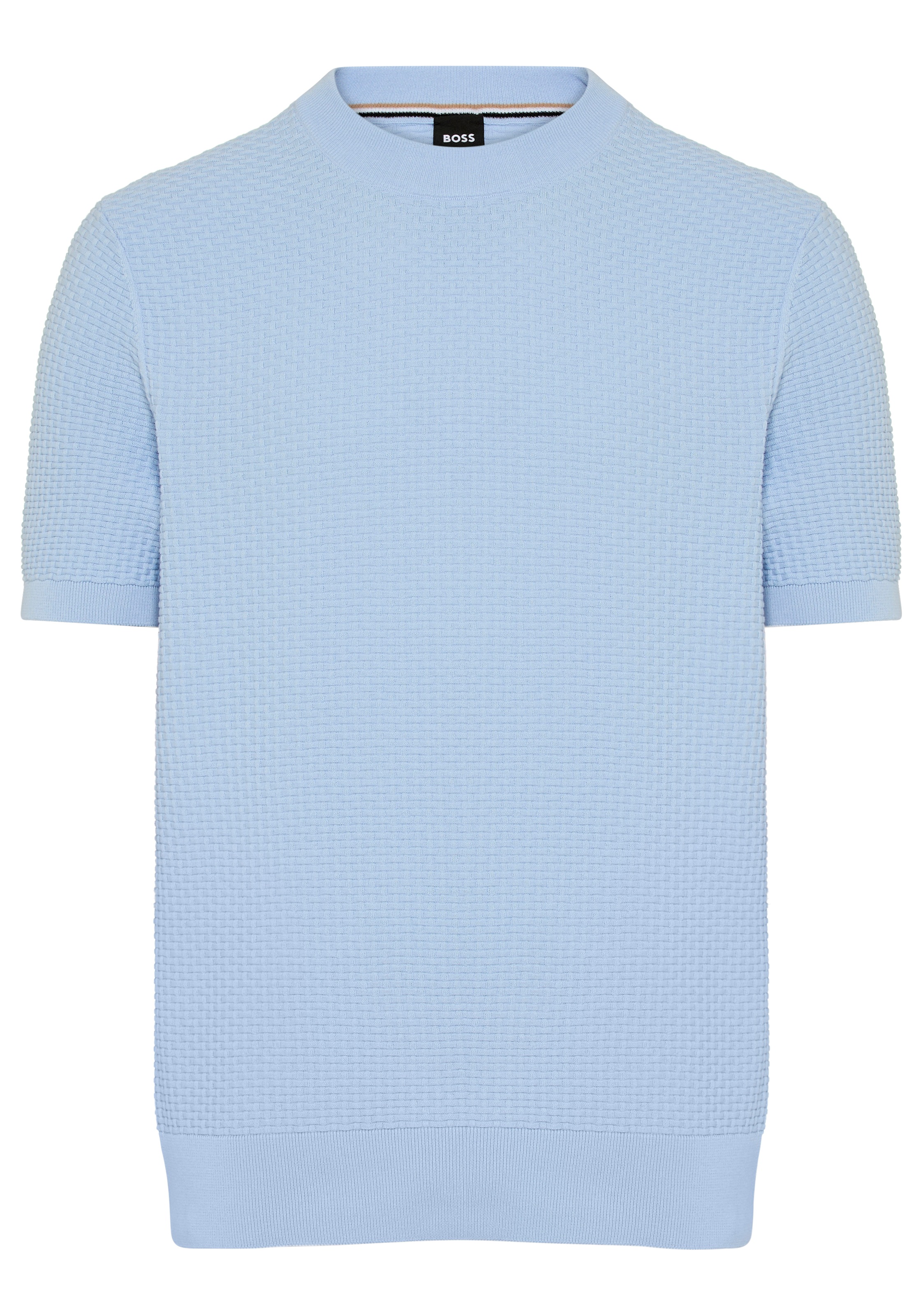 BOSS Kurzarmpullover "Nilton" Premium Menswear Business-Casual-Look, Strukt günstig online kaufen