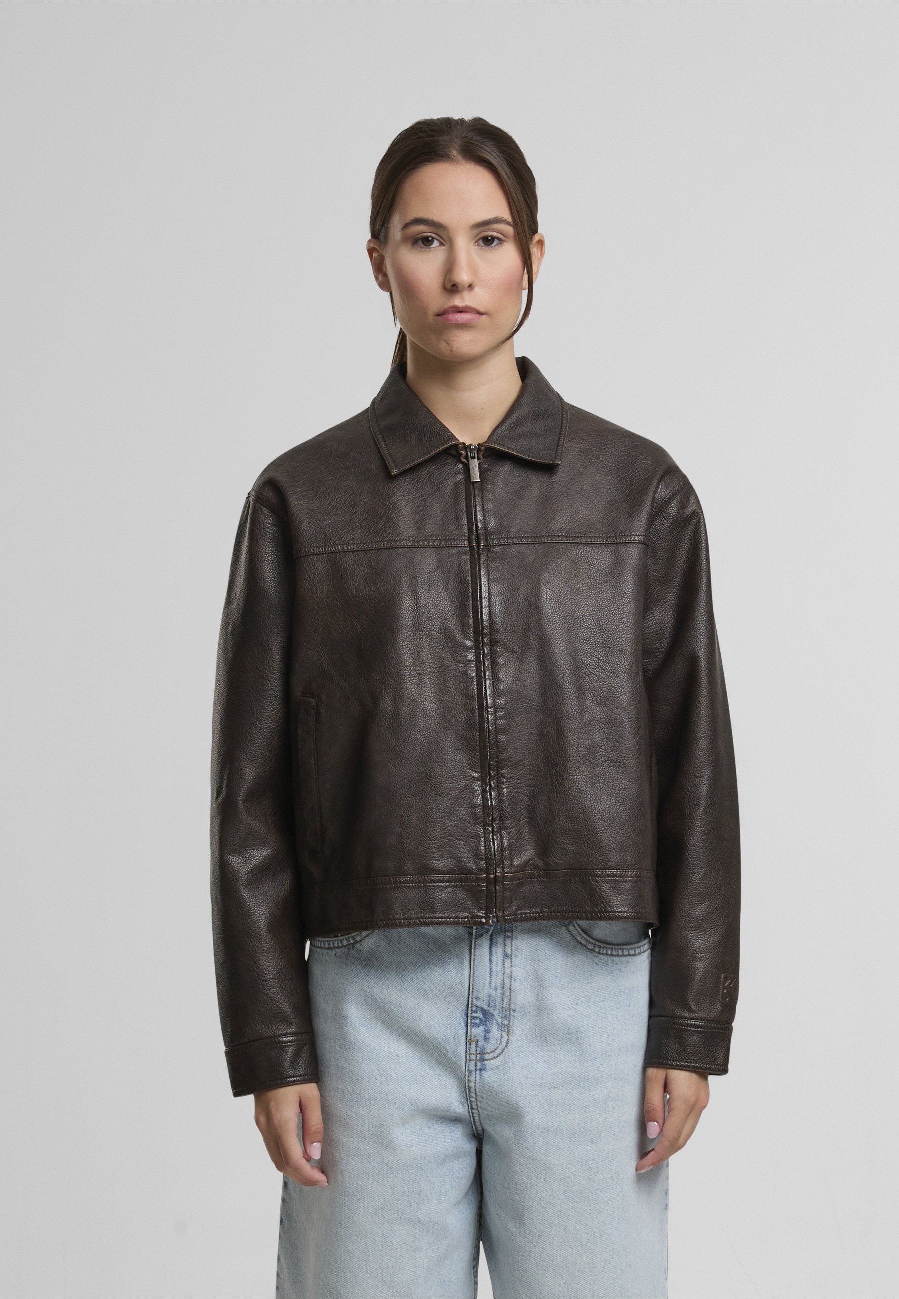Karl Kani Langmantel »Karl Kani OG Retro PU Leather Boxy Jacket«