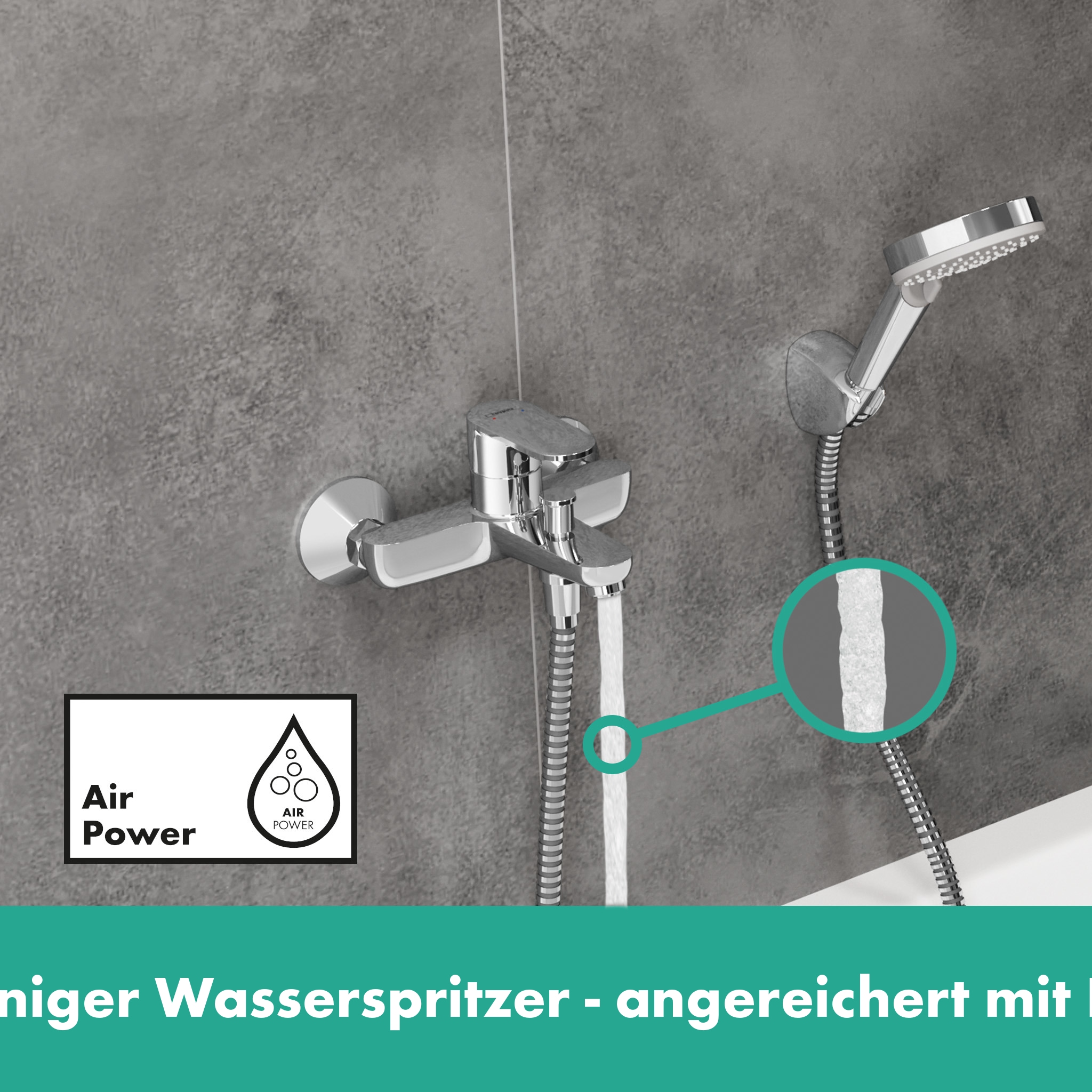 hansgrohe Wannenmischeinheit »Vernis Blend«, Aufputz, chrom