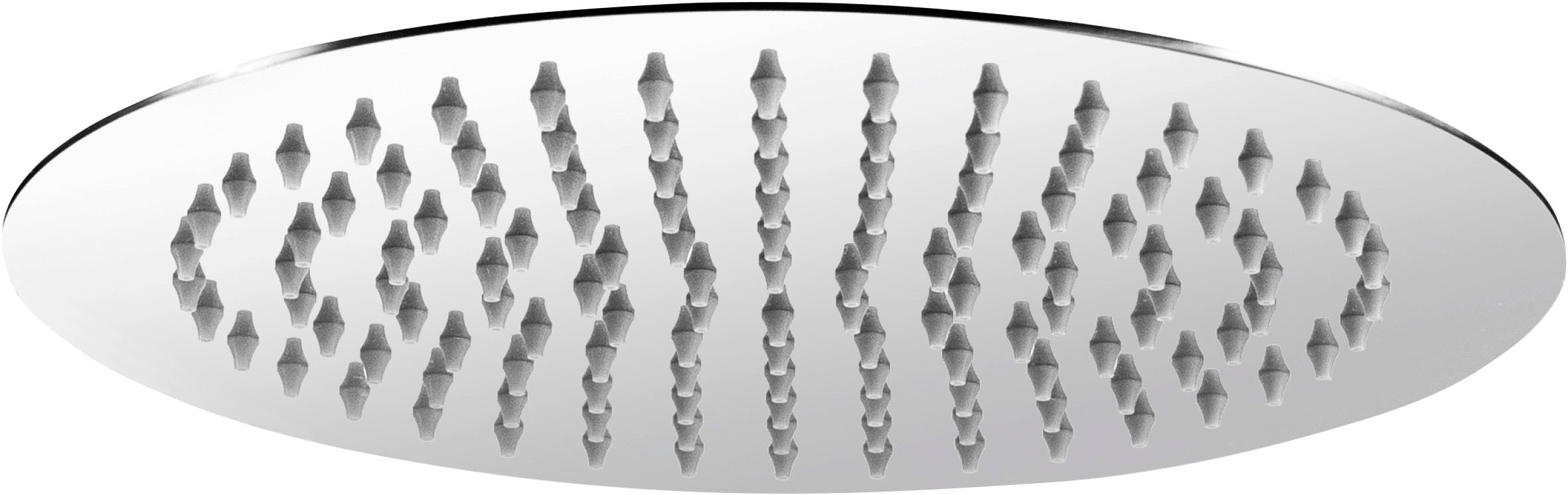CORNAT Kopfbrause »250 mm Kopfdurchmesser - 1 Strahlart - Kugelgelenk & Anti-Kalk-Düsen«, Extra schlankes Design - Edelstahl rostfrei