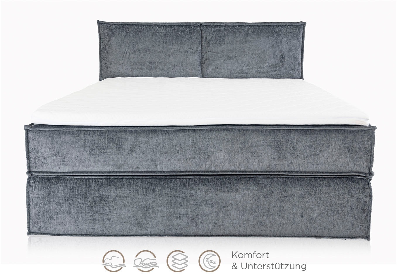 Home affaire Boxspringbett »Sophielle, erhältlich in den Breite 160, 180 & 200cm« inkl. Topper und Taschen-Federkernmatratze