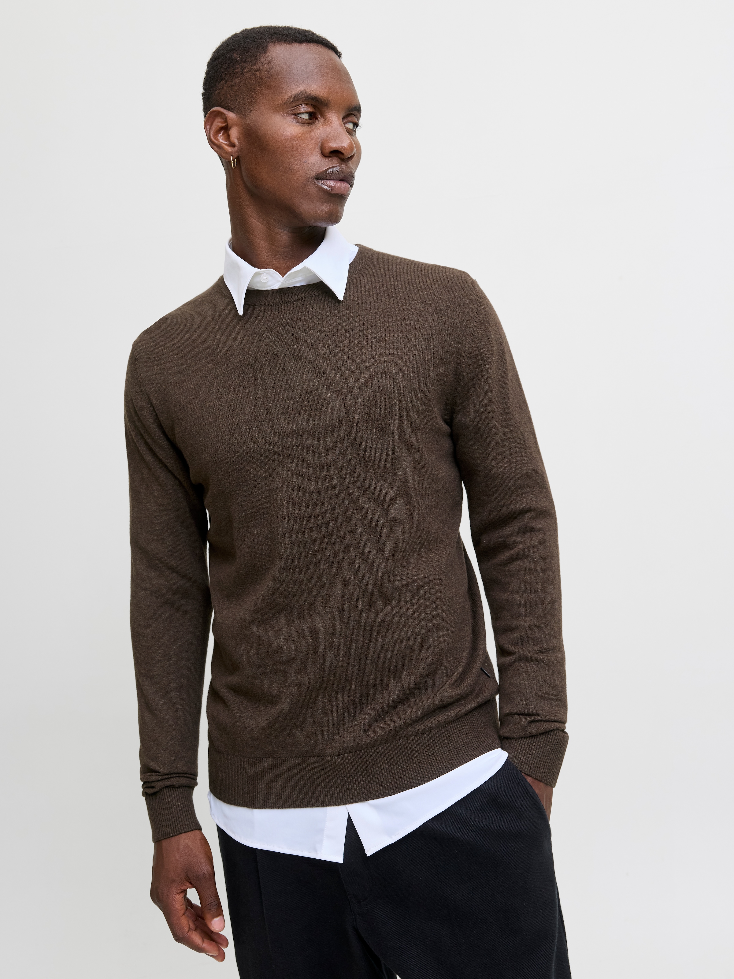 Jack & Jones Strickpullover "JJEEMIL KNIT CREW NECK NOOS", mit Rundhalsauss günstig online kaufen