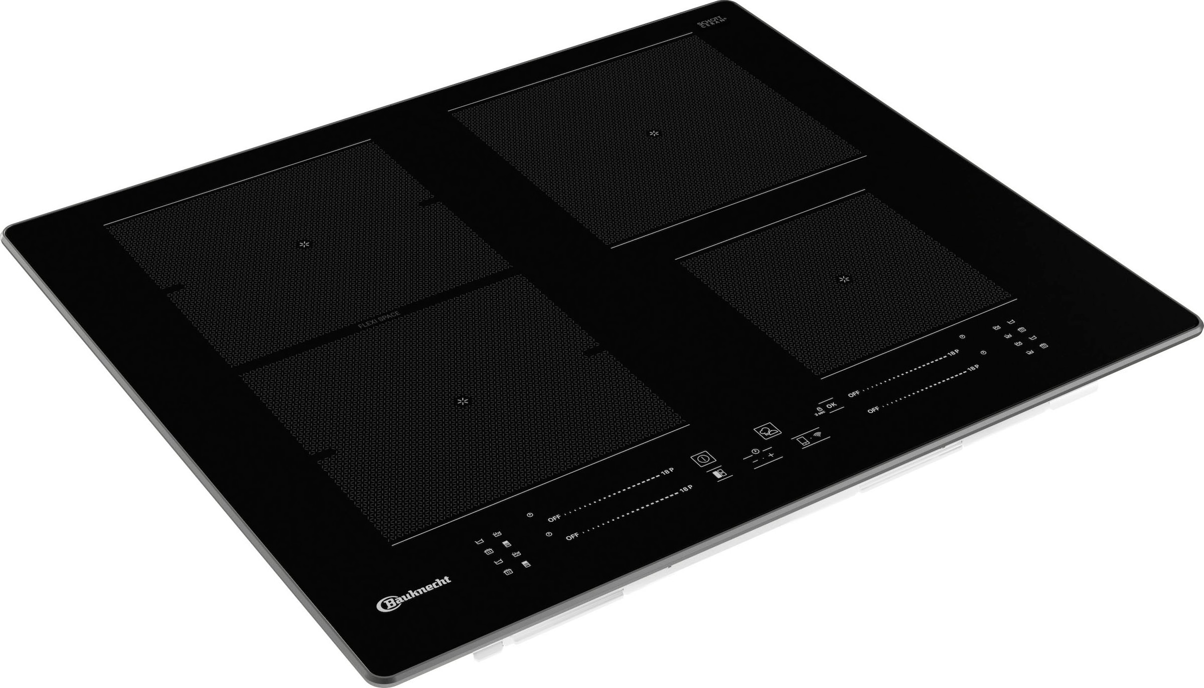 BAUKNECHT Induktions-Kochfeld von SCHOTT CERAN® »BS 3960F AL«
