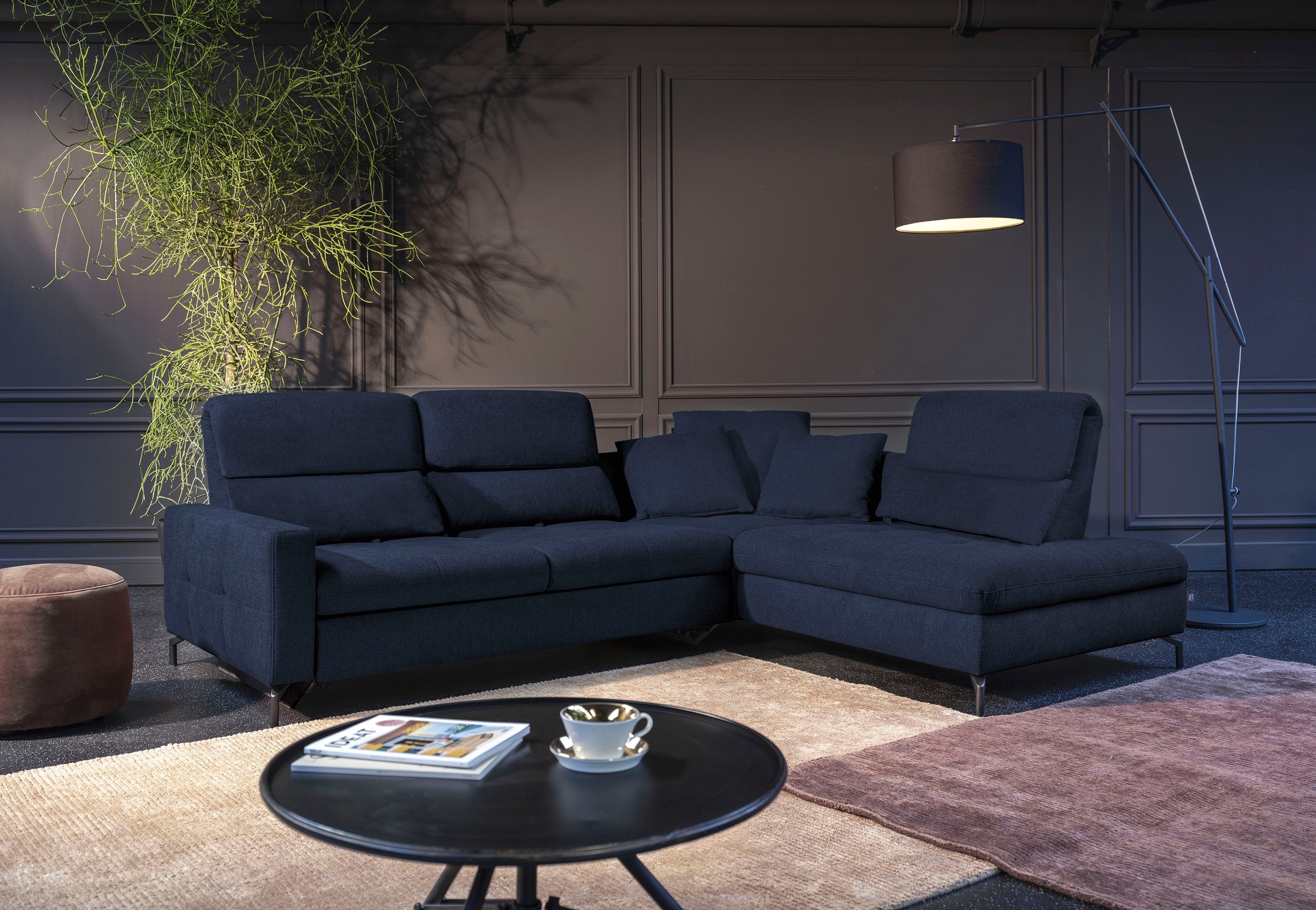 alina Ecksofa "Louis", Breite 286 cm, Rückenlehnenverstellung, wahlweise mi günstig online kaufen