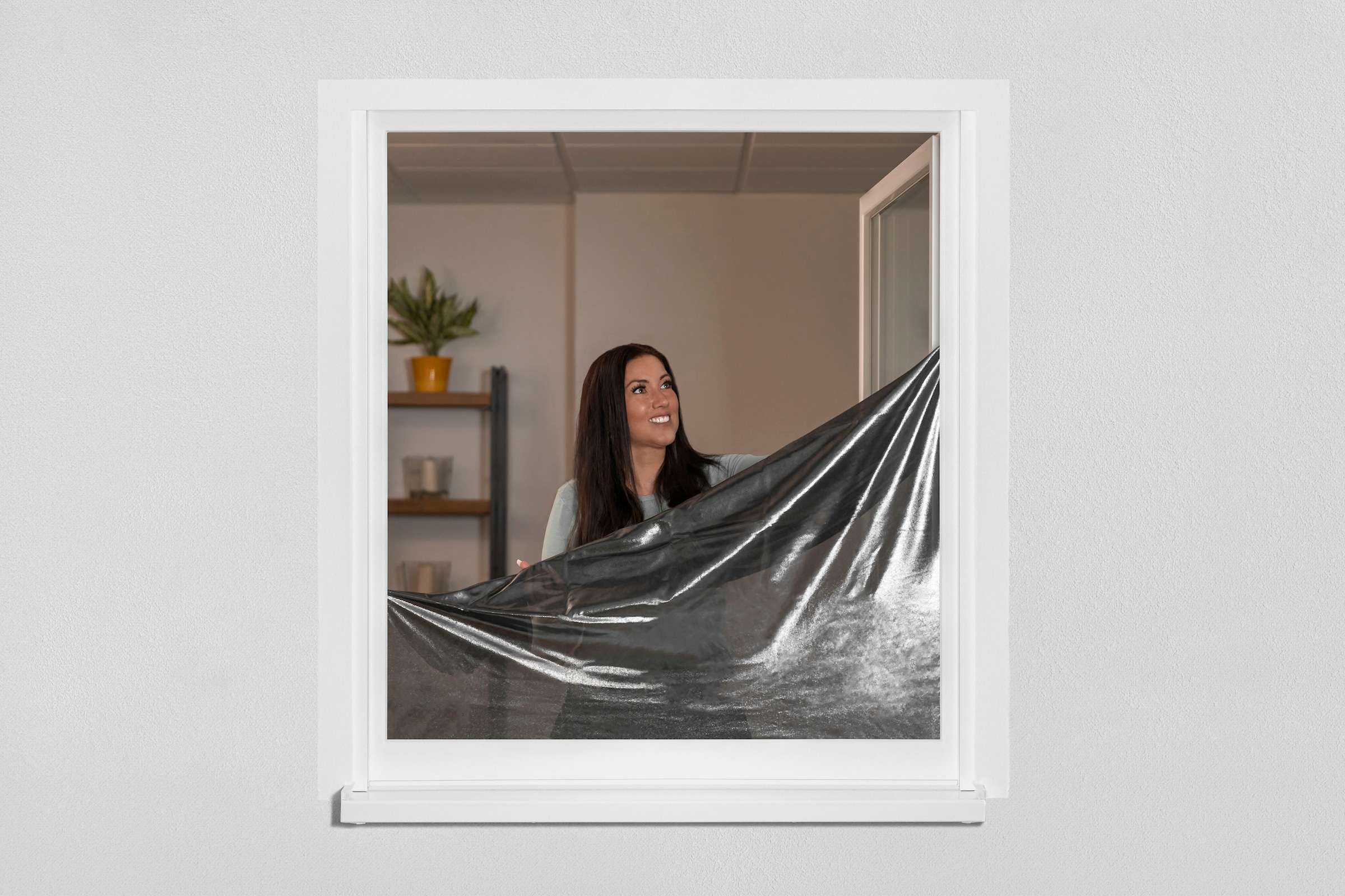 SCHELLENBERG Fliegengitter-Gewebe »Reflection, für Fenster mit  Sonnenschutz«, reflektierender Insektenschutz, 130 x 150 cm, anthrazit,  50720 per Rechnung