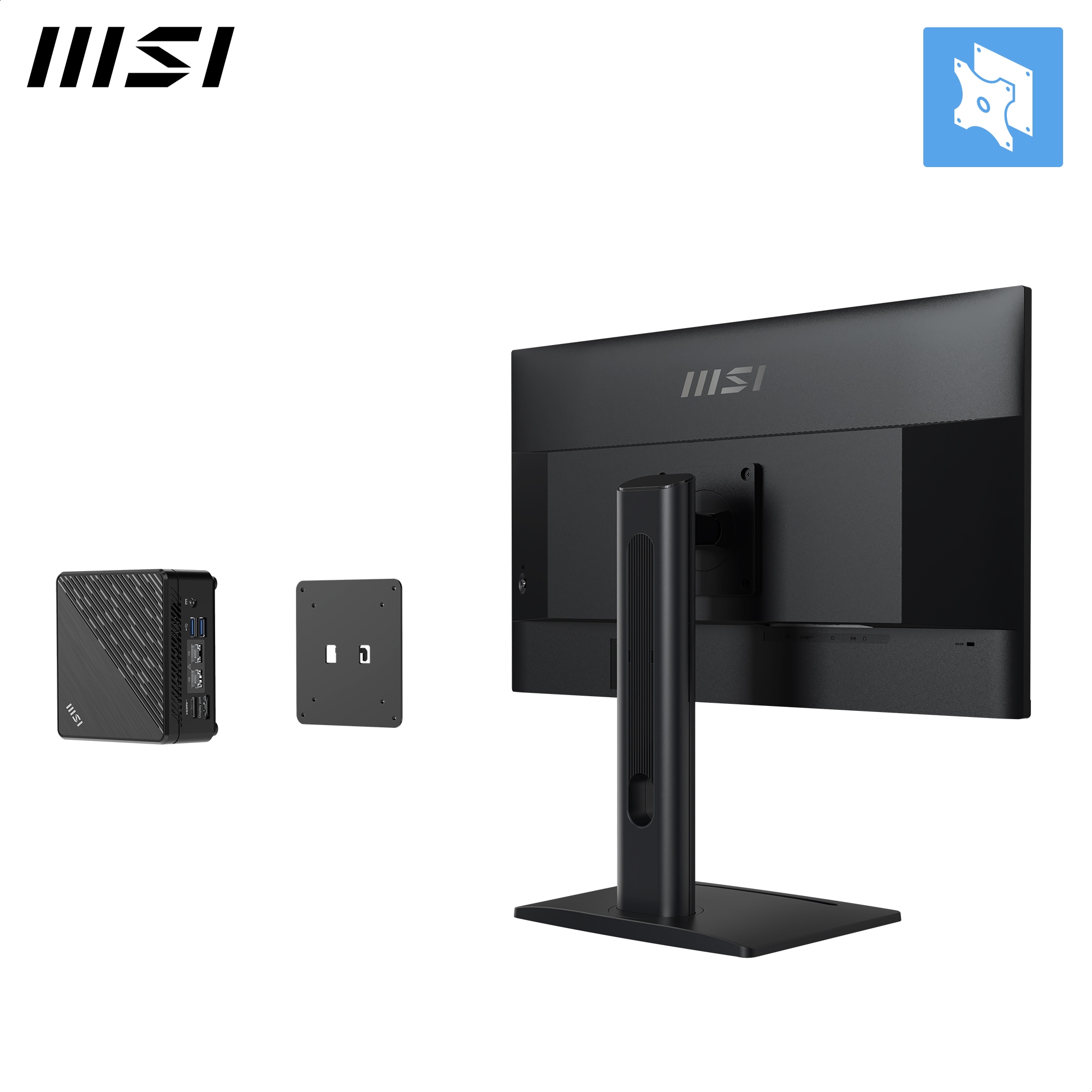 MSI Gaming-Monitor »PRO MP275PG«, 69 cm/27 Zoll, 1920 x 1080 px, Full HD, 1 ms Reaktionszeit, 100 Hz, neig-,schwenk-, höhenverstellbar, Pivot