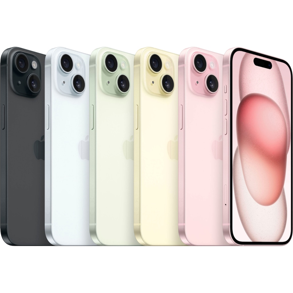 Apple Smartphone »iPhone 15 512GB«, grün, 15,5 cm/6,1 Zoll, 512 GB Speicherplatz, 48 MP Kamera