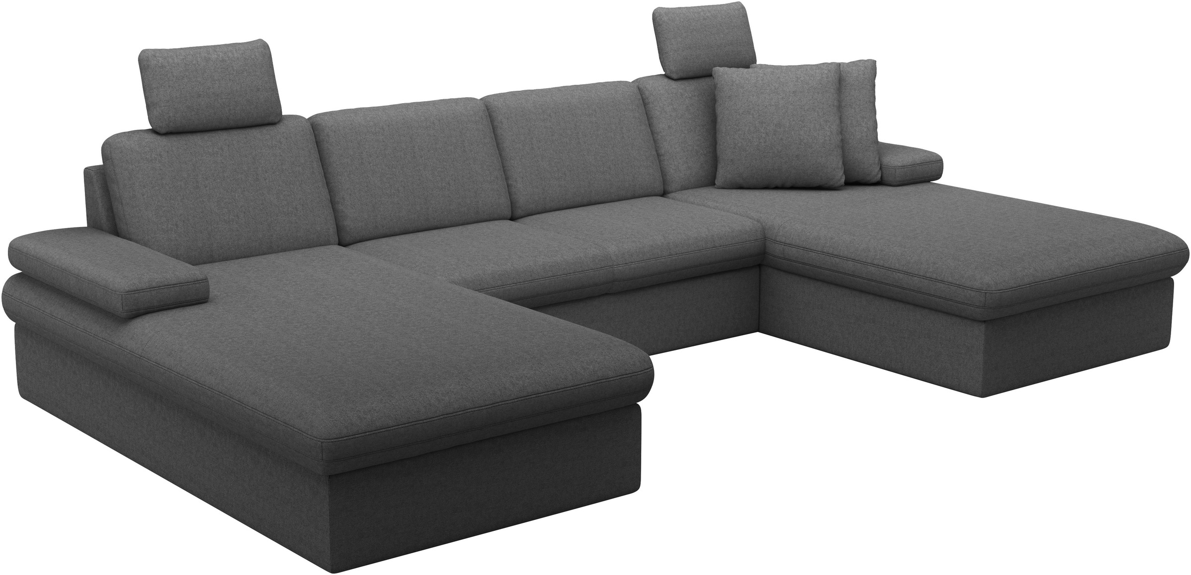 sit&more Wohnlandschaft »Moreno U-Form, B: 309 cm«, mit Armteilverstellung, optional Bettfunktion