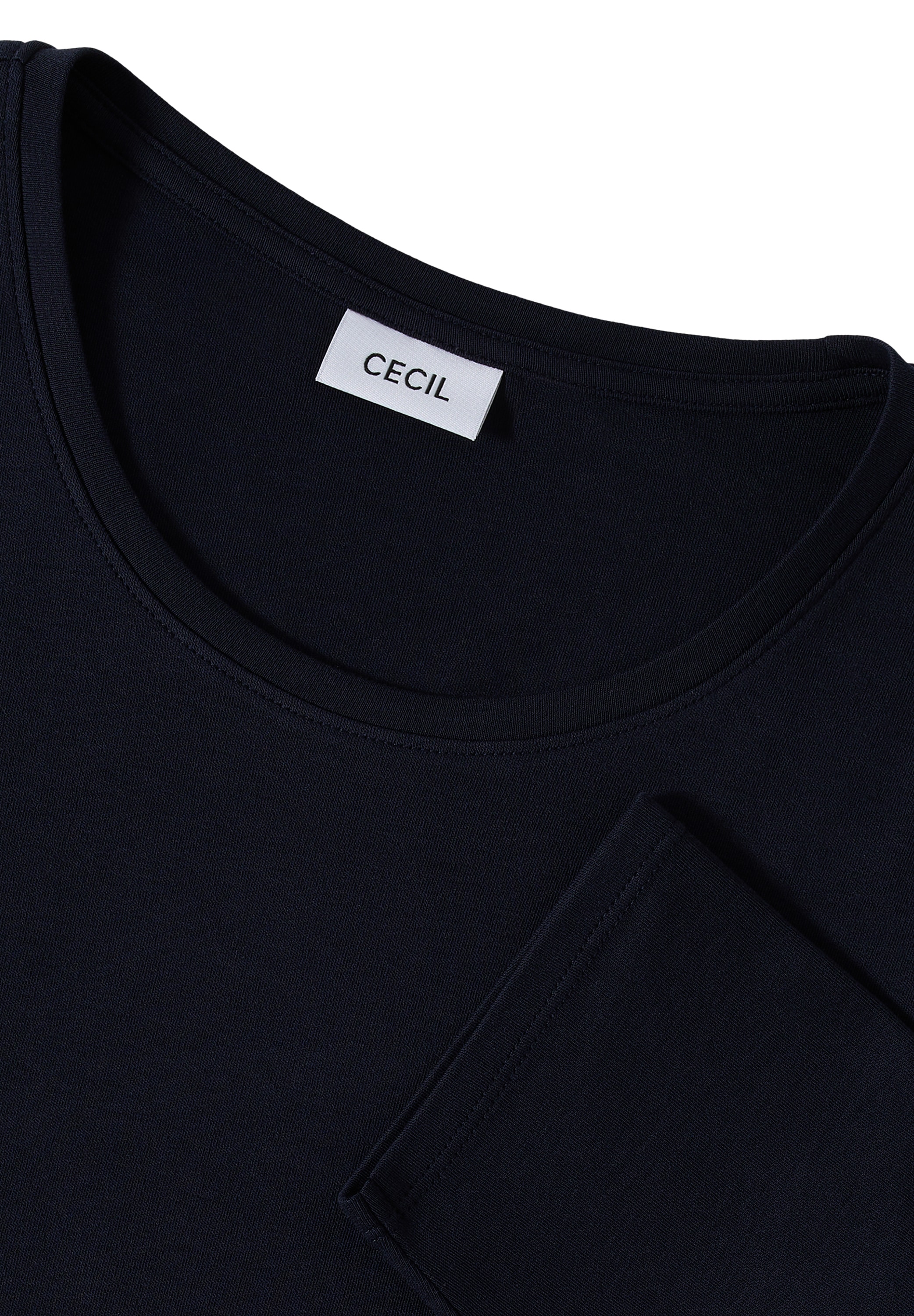 Cecil Rundhalsshirt, aus reiner Baumwolle