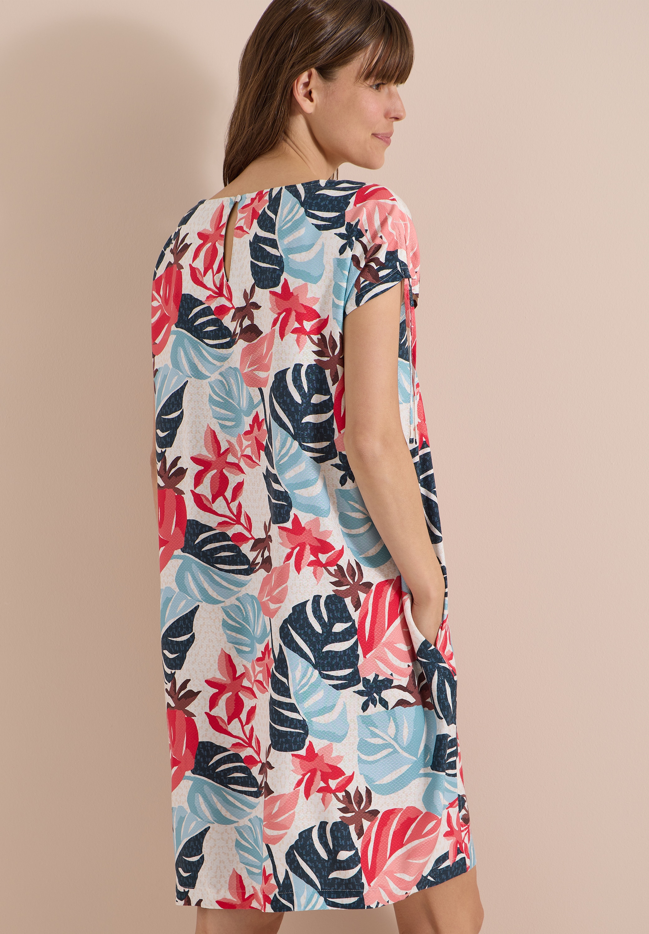 Cecil Sommerkleid Sommerkleid, Rundhalsausschnitt, Viskose