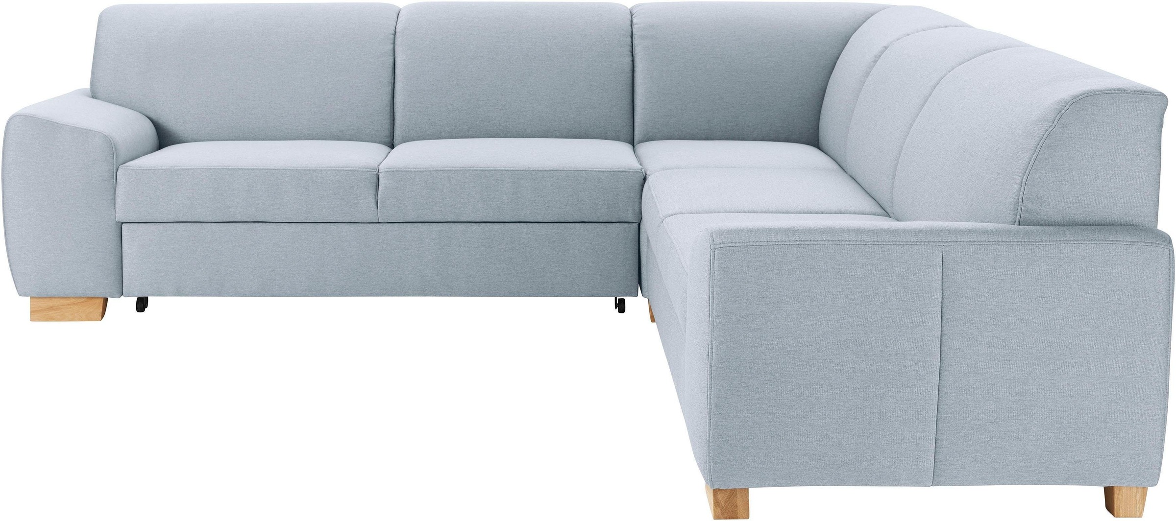 DOMO collection Ecksofa »Incanto kubische Formensprache, komfortabel, flache Armlehnen, L-Form«, wahlweise mit Bettfunktion