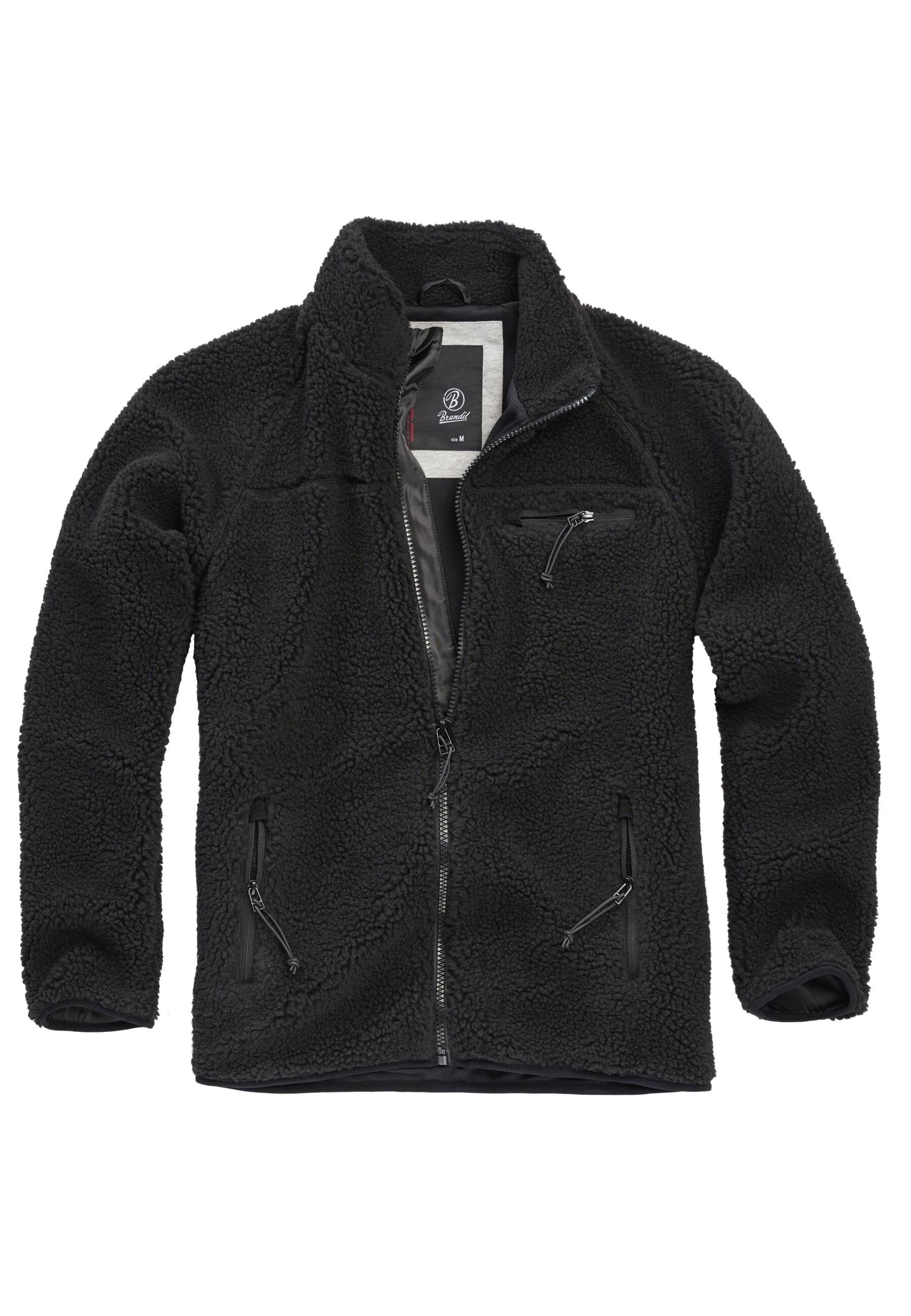 Brandit Allwetterjacke "Brandit Herren Teddyfleece Jacket", (1 St.), ohne Kapuze