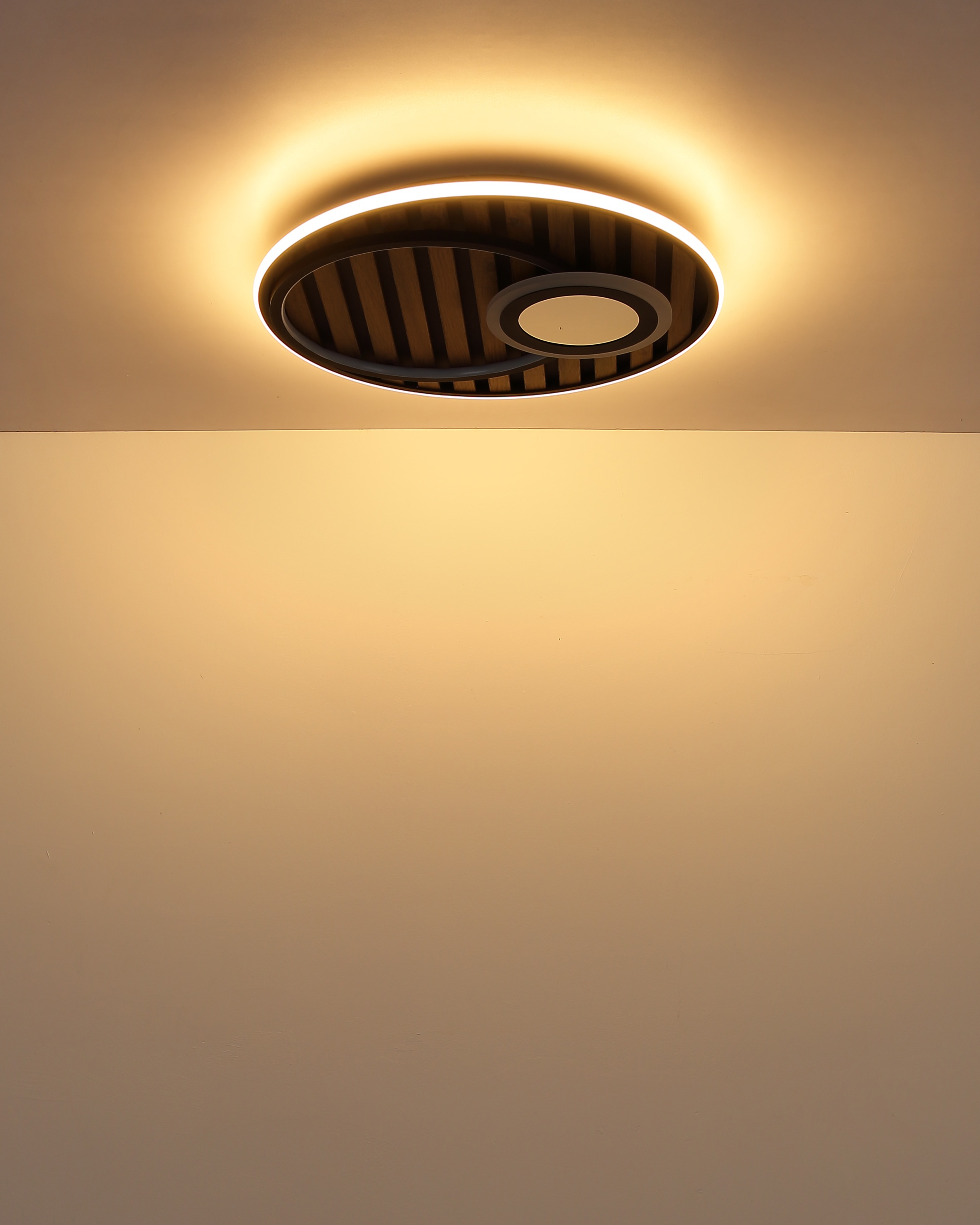 GLOBO LIGHTING LED Deckenleuchte »WOODY« LED-Modul 1 Stk. Warmweiß Deckenlampe, Wohnzimmer, Schlafzimmer, Design Lampe