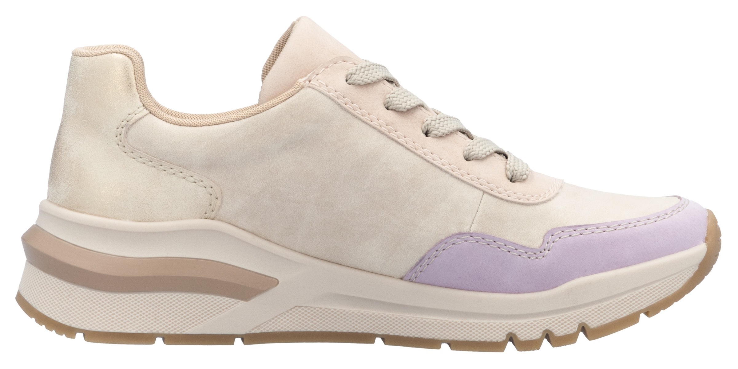 Rieker Wedgesneaker, Freizeitschuh, Halbschuh, Schnürschuh in bequemer Form